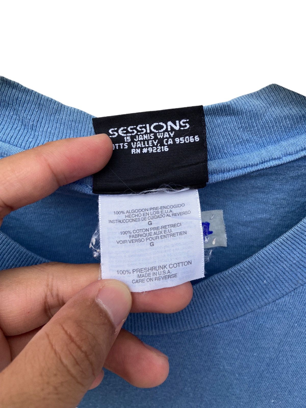 Sessions × Vintage Vintage Sessions Skateboard Logo Tees Size US L / EU 52-54 / 3 - 5 Thumbnail
