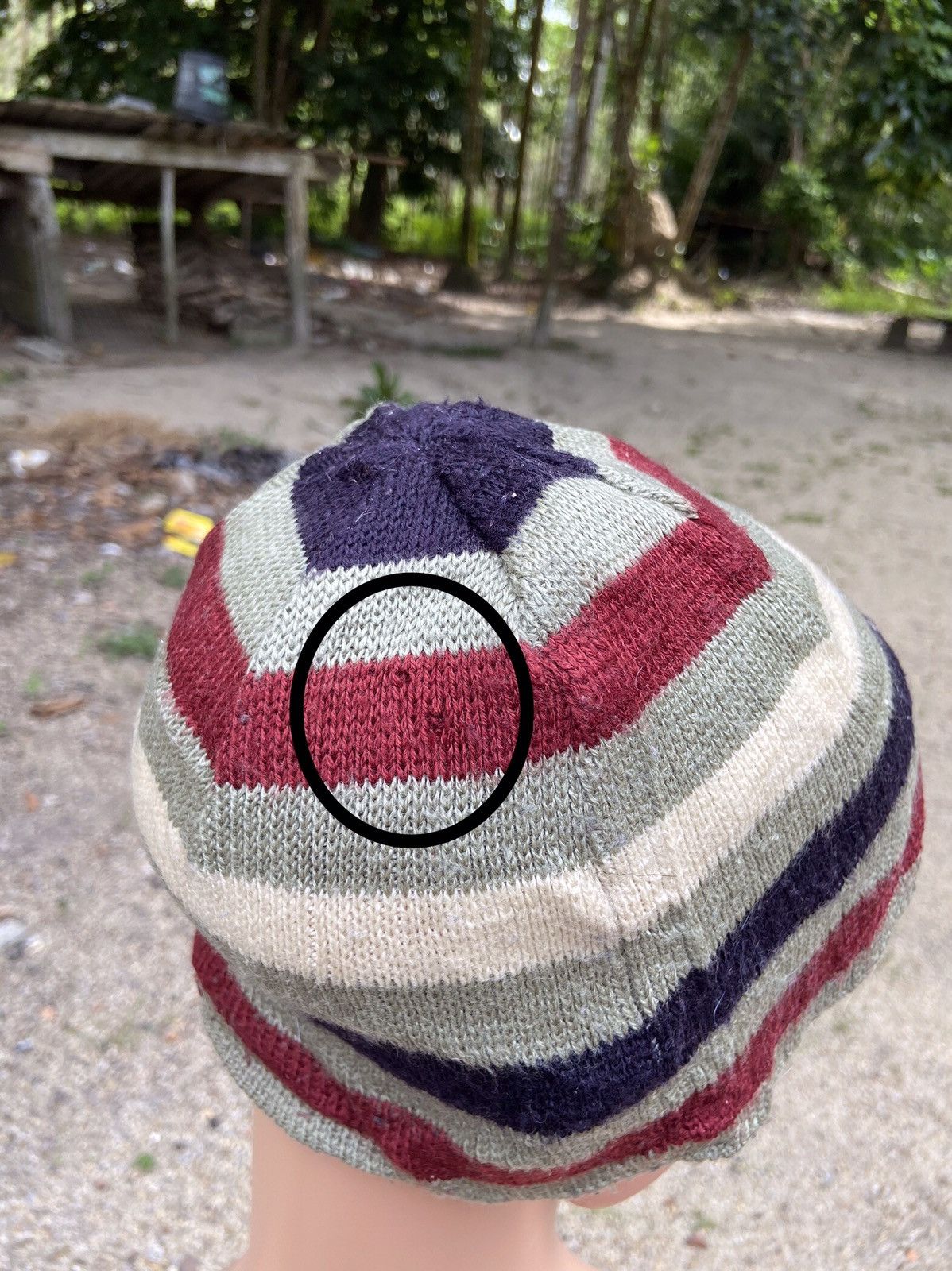 Lacoste Vintage Lacoste Stripe Beanie Hat Size ONE SIZE - 4 Thumbnail