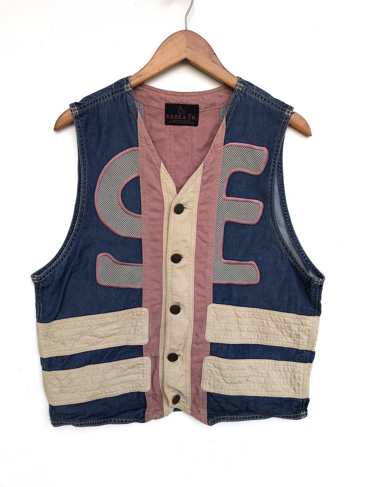 Japanese Brand Japanese Brand Santa Fe Streetwear Fashion Vest Size US M / EU 48-50 / 2 - 1 Thumbnail