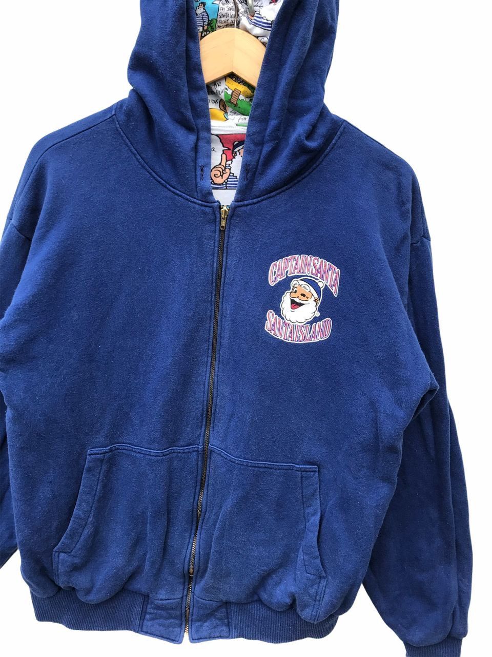 Cartoon Network Vintage Captain Santa Overprinted Riversible Hoodie Sweater Size US M / EU 48-50 / 2 - 7 Thumbnail