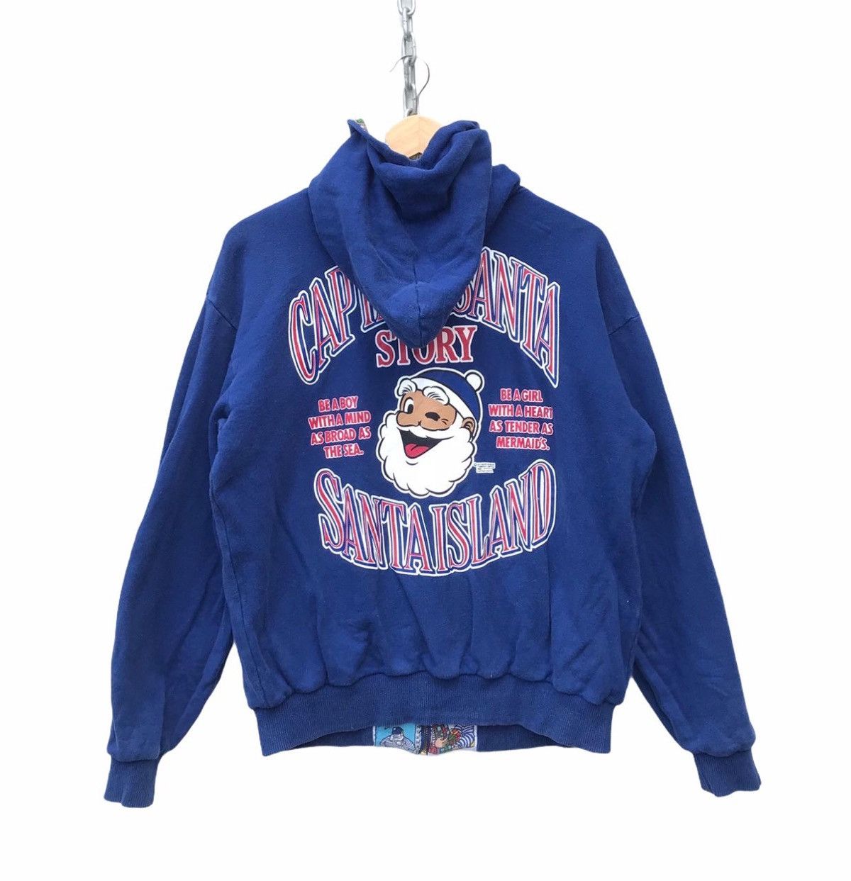 Cartoon Network Vintage Captain Santa Overprinted Riversible Hoodie Sweater Size US M / EU 48-50 / 2 - 4 Thumbnail