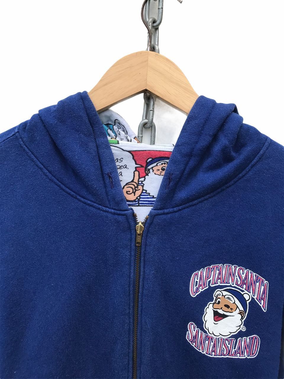 Cartoon Network Vintage Captain Santa Overprinted Riversible Hoodie Sweater Size US M / EU 48-50 / 2 - 6 Thumbnail