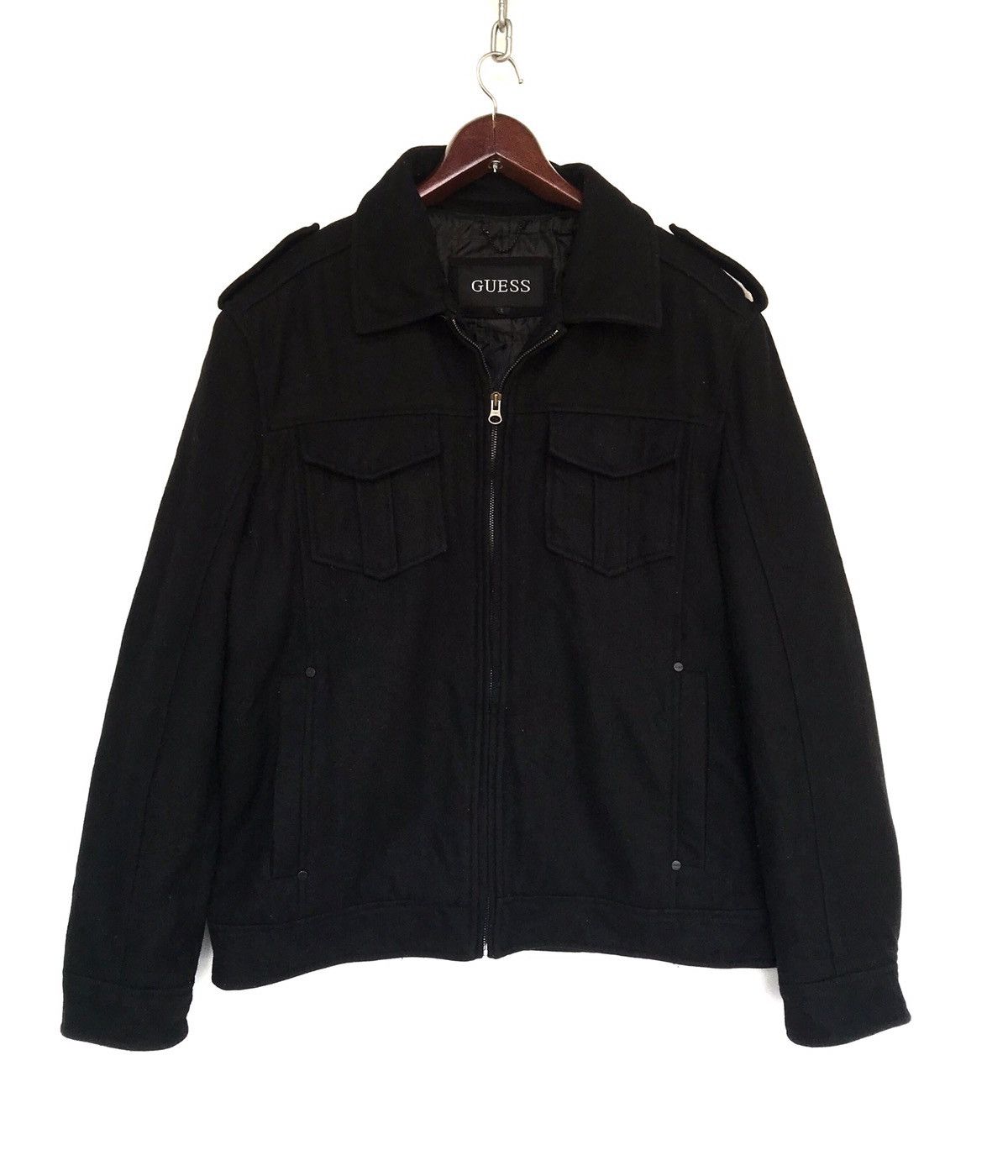 Guess Guess Mix Wool Jacket Size US M / EU 48-50 / 2 - 1 Thumbnail