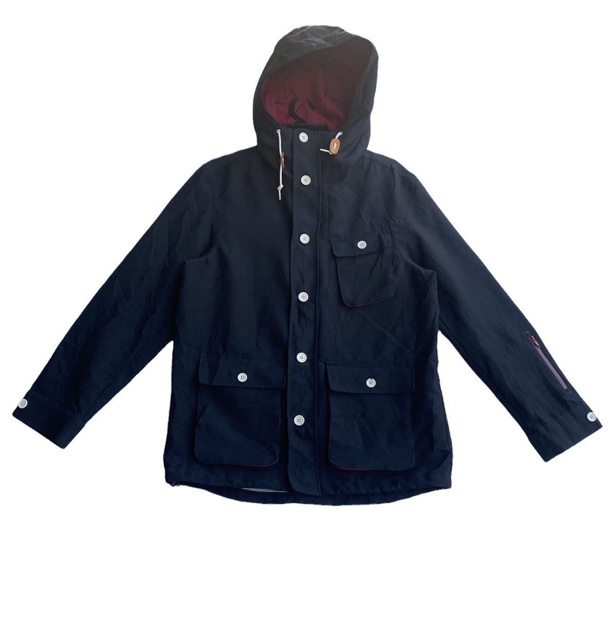 Japanese Brand × Silas Silas button up hidden zipper hooded jacket Size US M / EU 48-50 / 2 - 1 Thumbnail