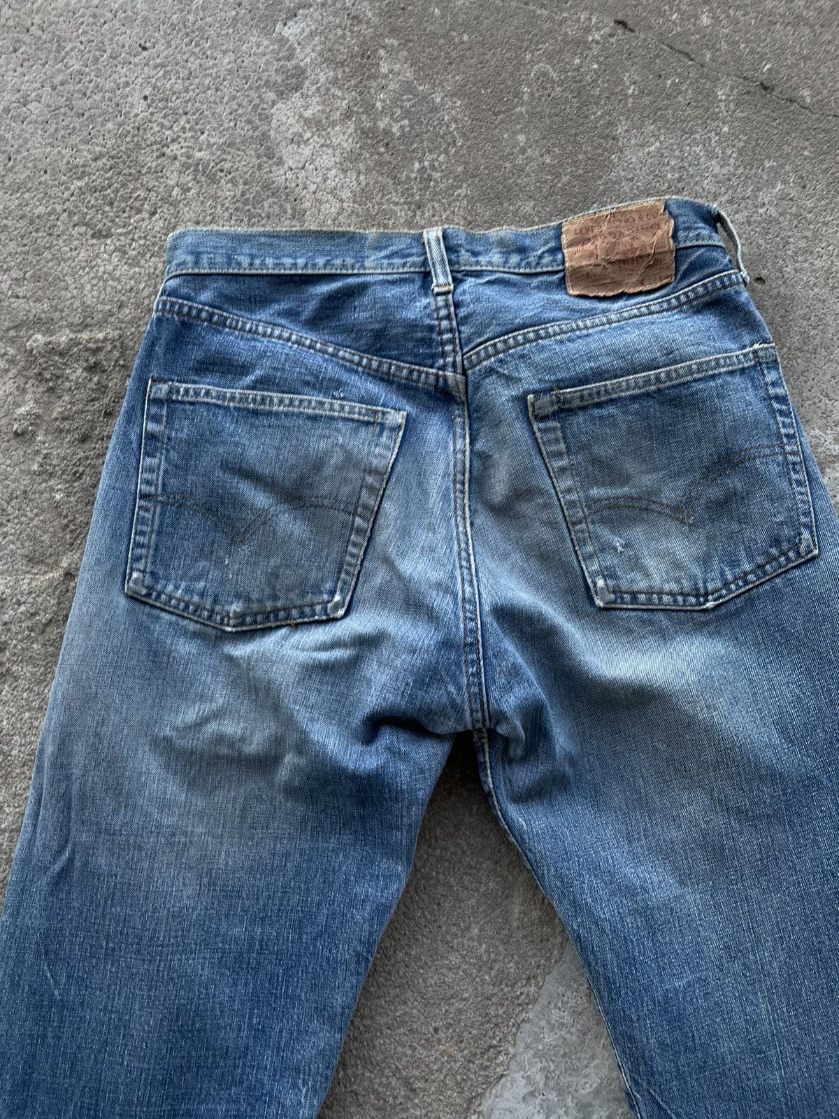 Levi's Vintage Levi’s 501 big E? Distress custom patchwork jeans Size US 30 / EU 46 - 4 Thumbnail