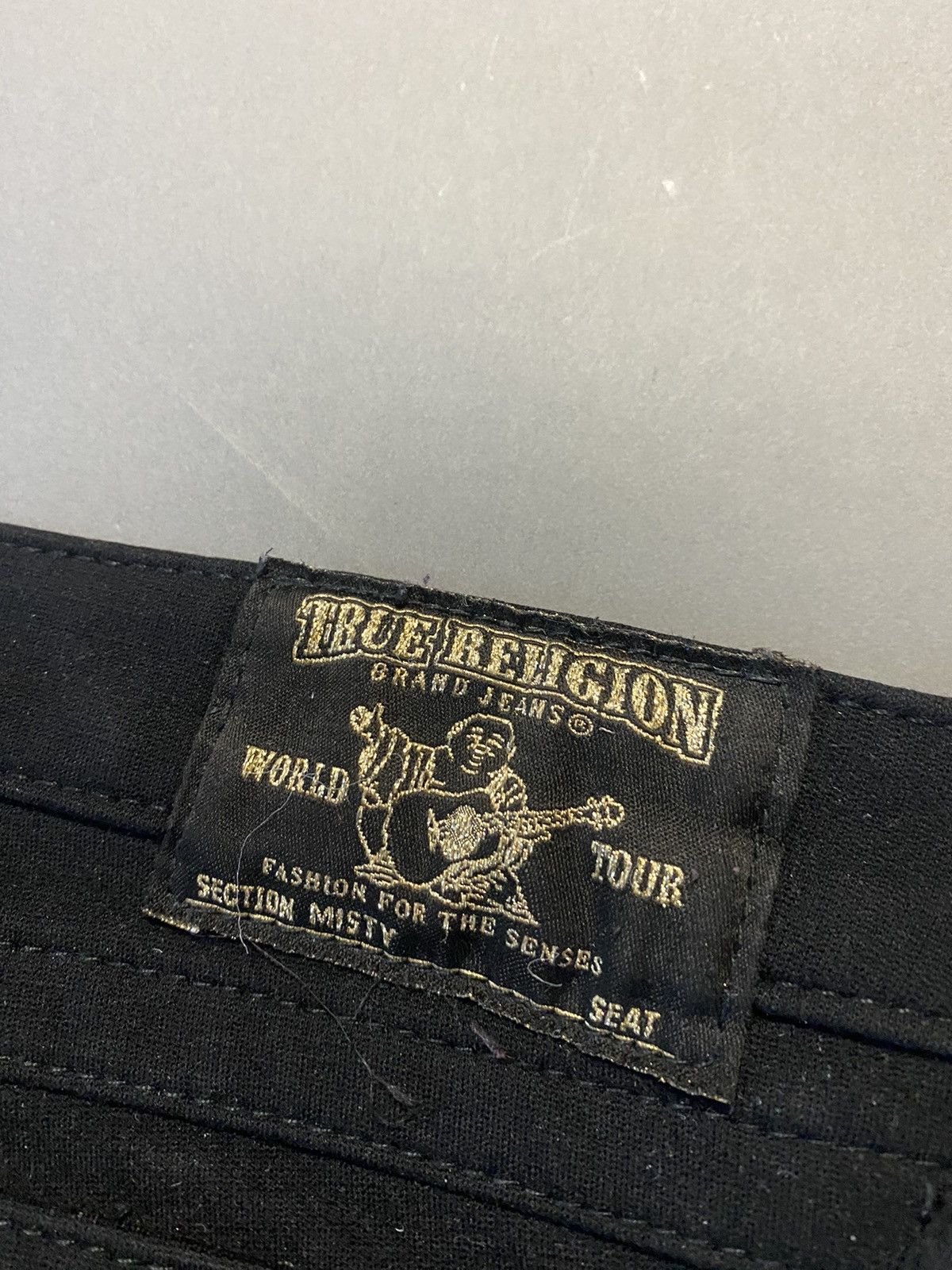 True Religion × Vintage True Religion black gold pants Y2K stretchy slim Size US 31 - 3 Thumbnail