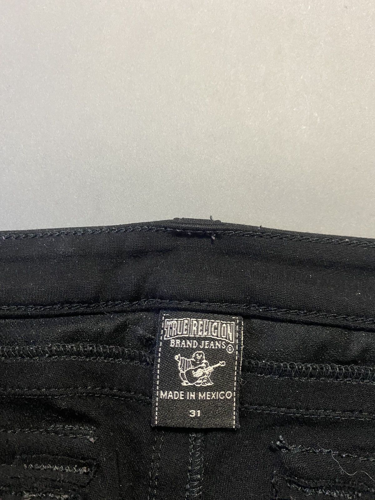 True Religion × Vintage True Religion black gold pants Y2K stretchy slim Size US 31 - 8 Thumbnail