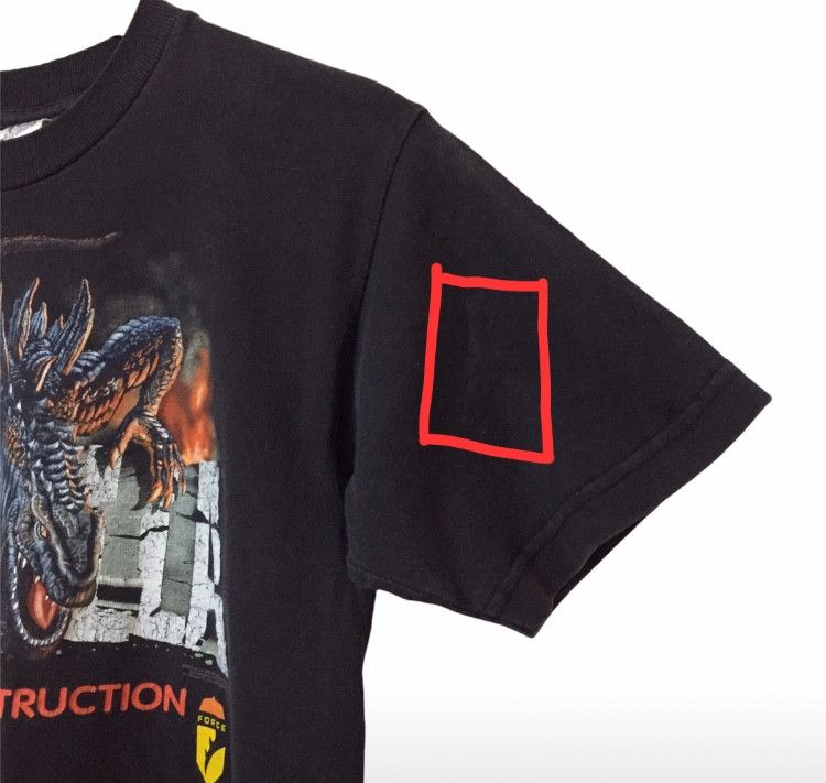 Vintage VINTAGE 90s GODZILLA AMERICAN MONSTER ACTION MOVIE TSHIRT Size US S / EU 44-46 / 1 - 6 Thumbnail