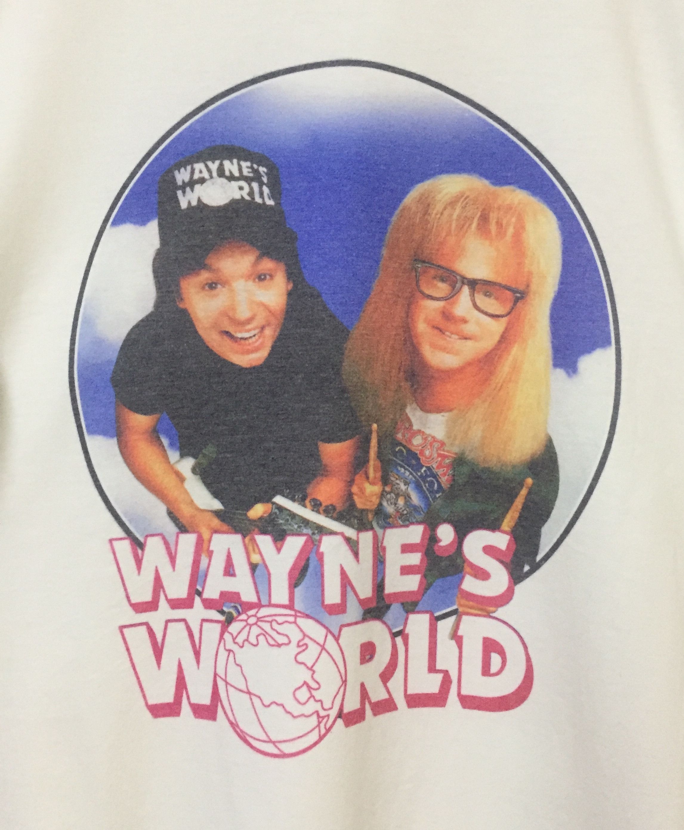 Vintage VINTAGE WAYNE’S WORLD AMERICAN COMEDY MUSIC FILM TSHIRT Size US M / EU 48-50 / 2 - 3 Thumbnail