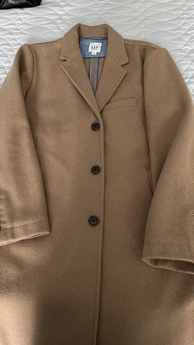 Gap camel wool sales coat