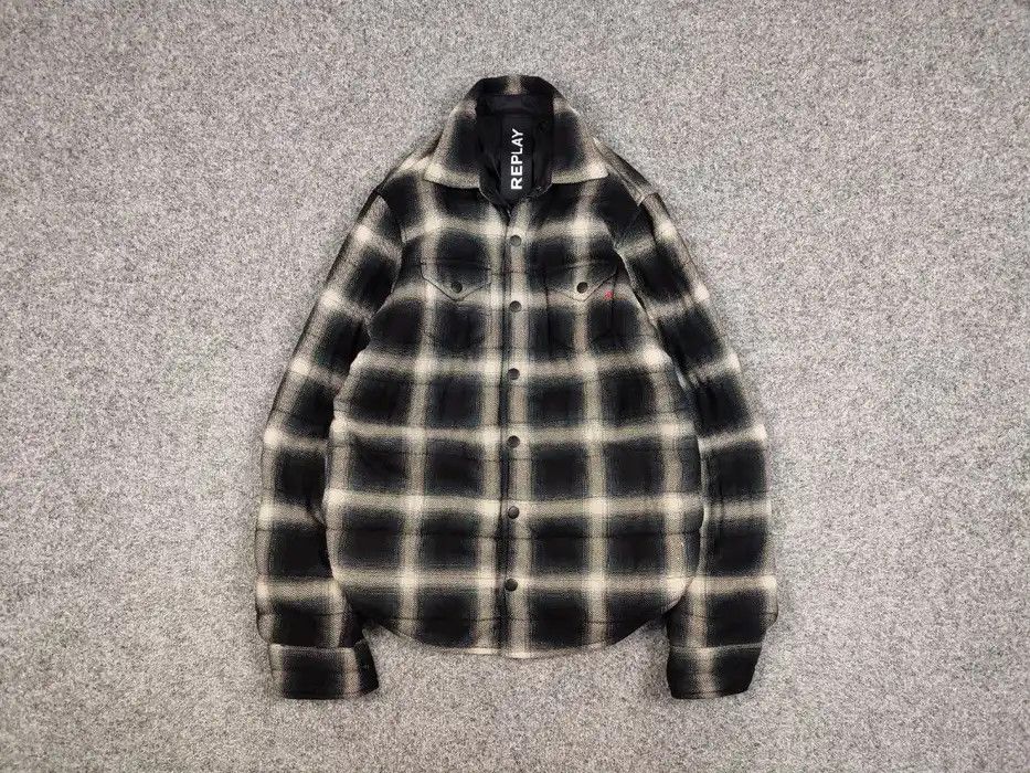Replay Japan Checkered Overshirt Light Flannel Jacket