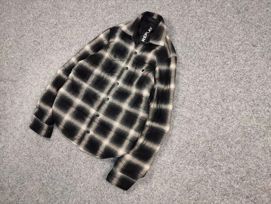 Replay Replay Japan Checkered Overshirt Light Flannel Jacket Size US S / EU 44-46 / 1 - 2 Thumbnail