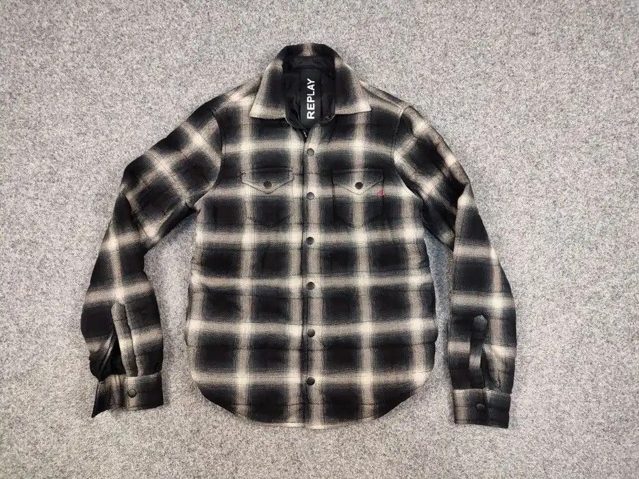 Replay Replay Japan Checkered Overshirt Light Flannel Jacket Size US S / EU 44-46 / 1 - 5 Thumbnail