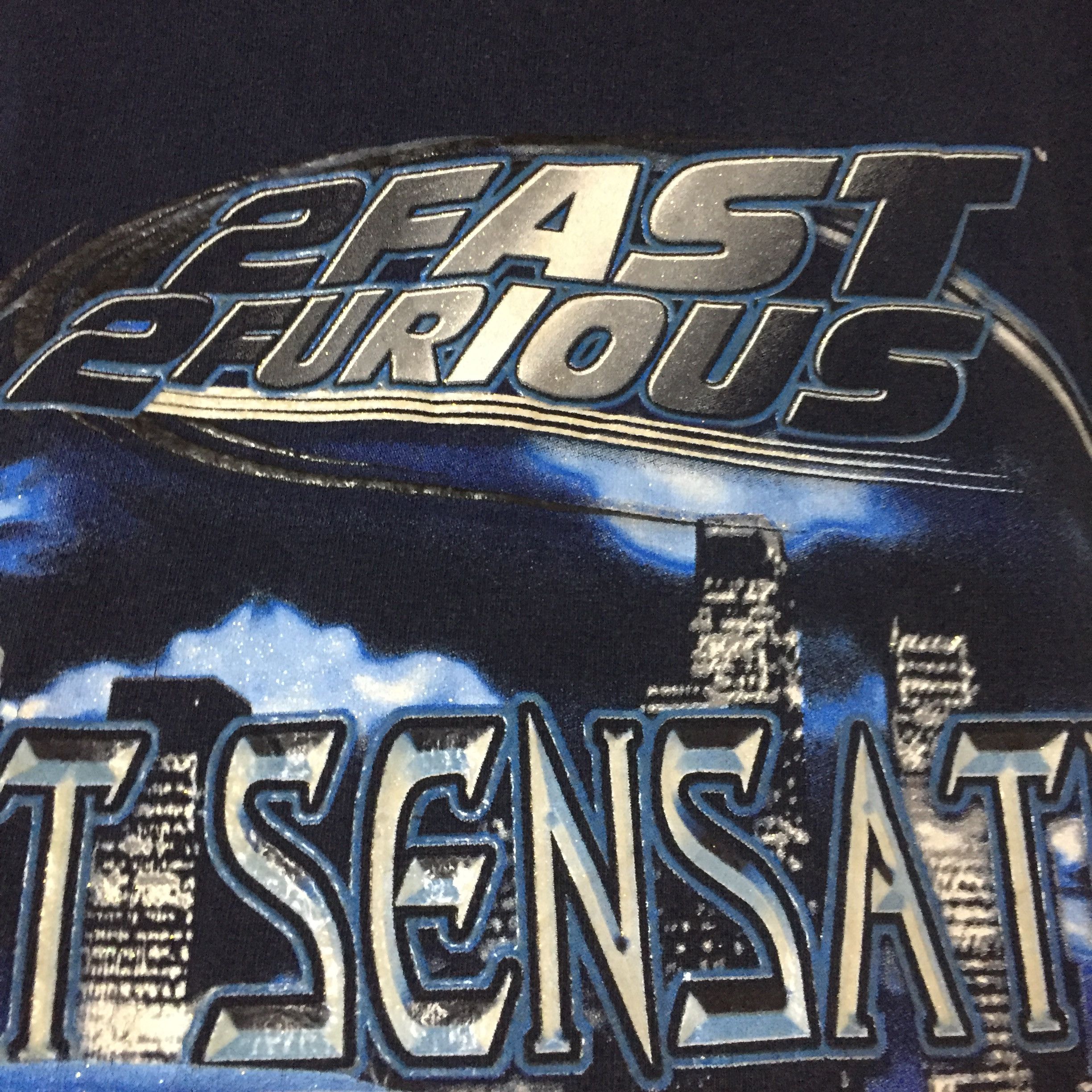 Vintage VINTAGE 2003 2 FAST 2 FURIOUS FAST SENSATION MOVIE TSHIRT Size US XL / EU 56 / 4 - 7 Thumbnail