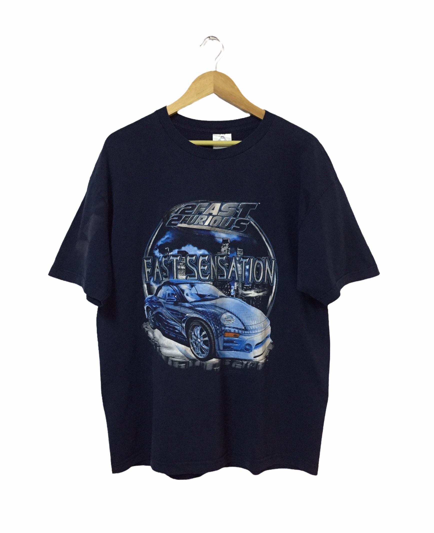 Vintage VINTAGE 2003 2 FAST 2 FURIOUS FAST SENSATION MOVIE TSHIRT Size US XL / EU 56 / 4 - 1 Thumbnail
