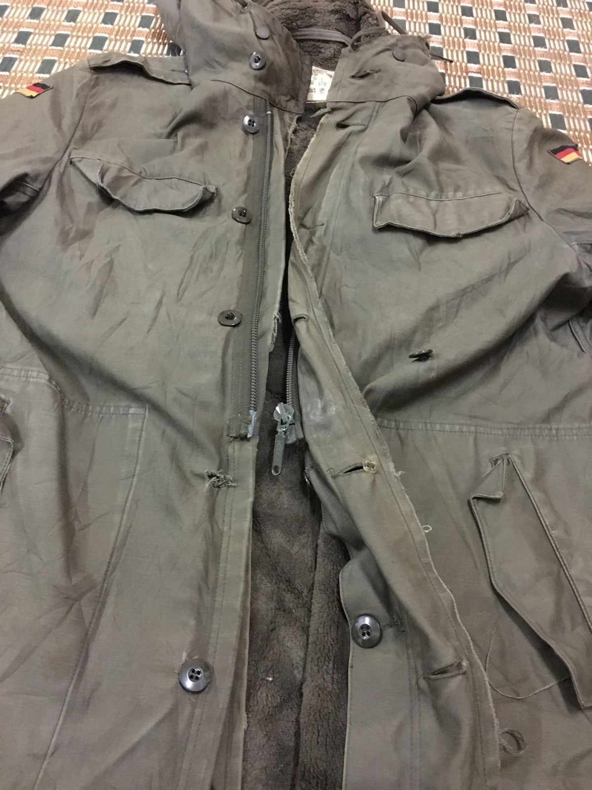 Vintage Vintage German Heavy Jacket Parka Hoodie Military Feuchter Size US L / EU 52-54 / 3 - 14 Thumbnail