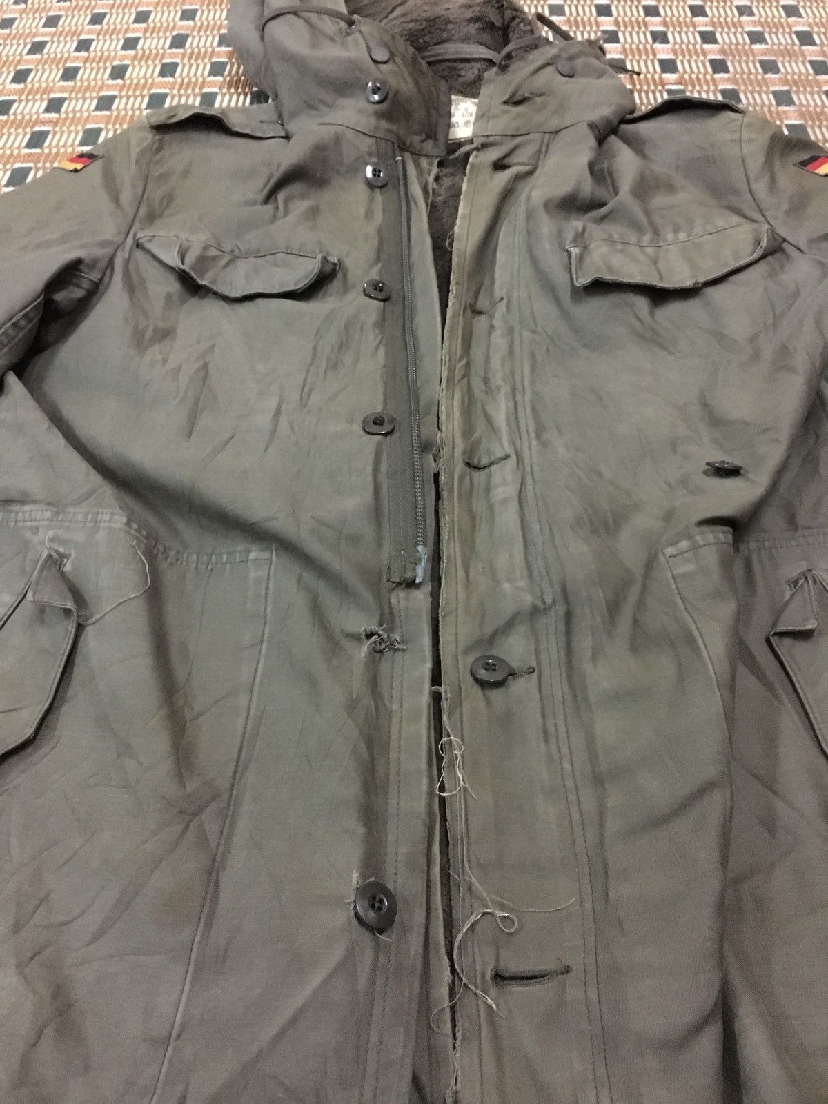 Vintage Vintage German Heavy Jacket Parka Hoodie Military Feuchter Size US L / EU 52-54 / 3 - 16 Thumbnail