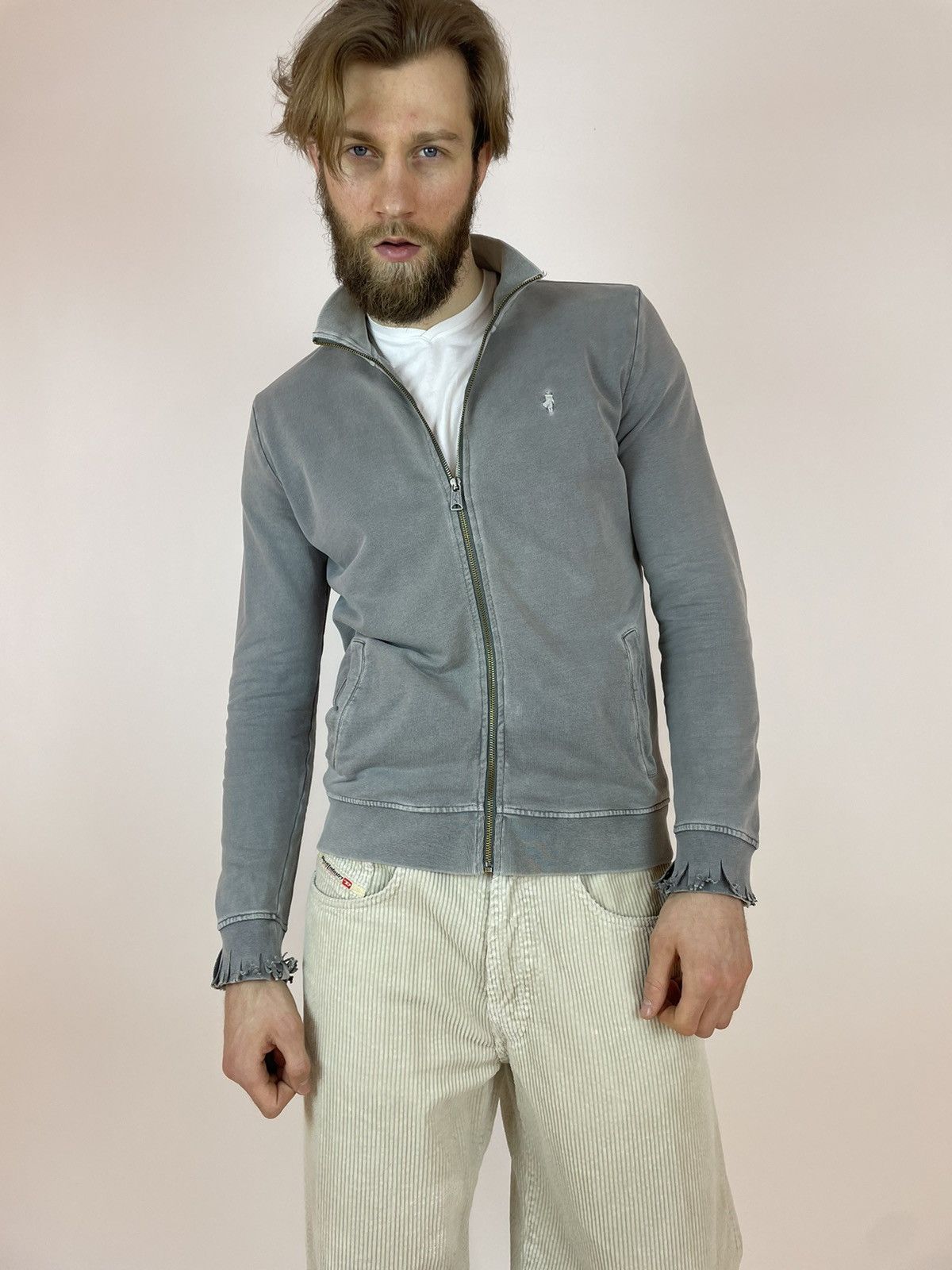 Vintage Marlboro Classics Vintage washed grey cardigan full zip Size US L / EU 52-54 / 3 - 7 Thumbnail
