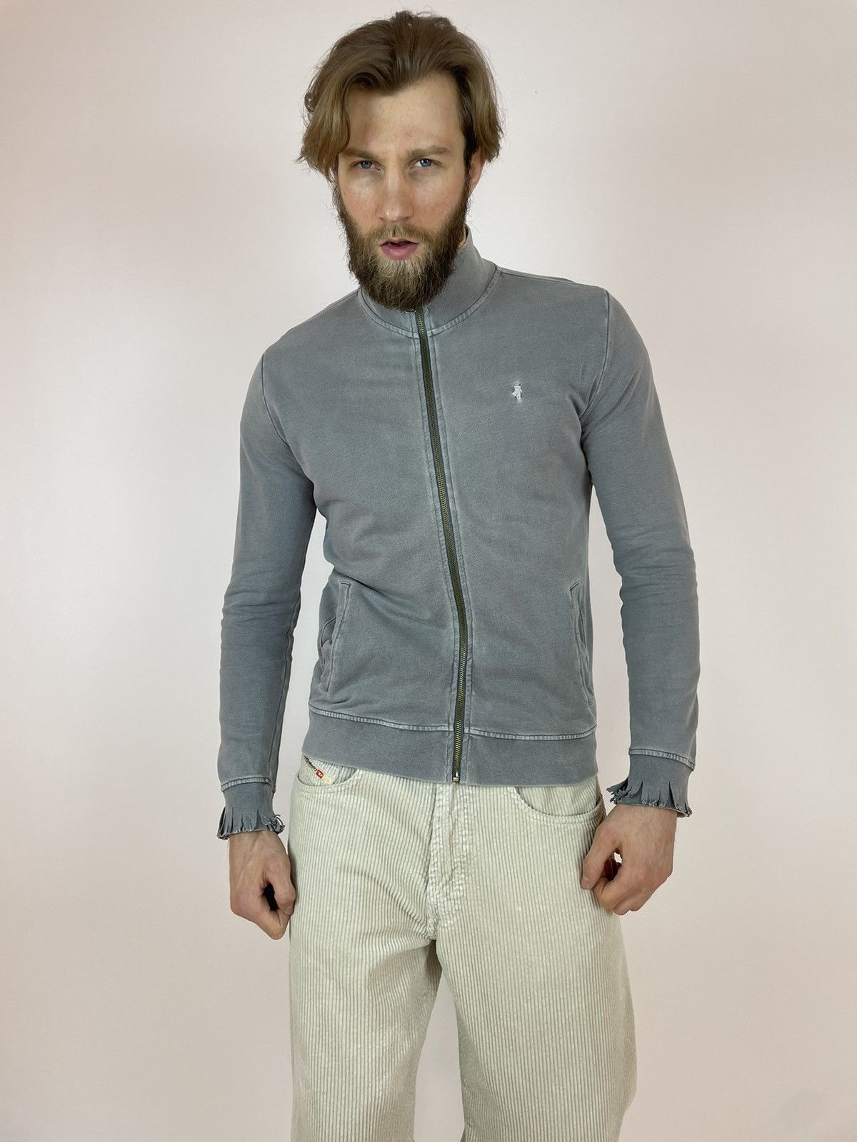 Vintage Marlboro Classics Vintage washed grey cardigan full zip Size US L / EU 52-54 / 3 - 2 Thumbnail