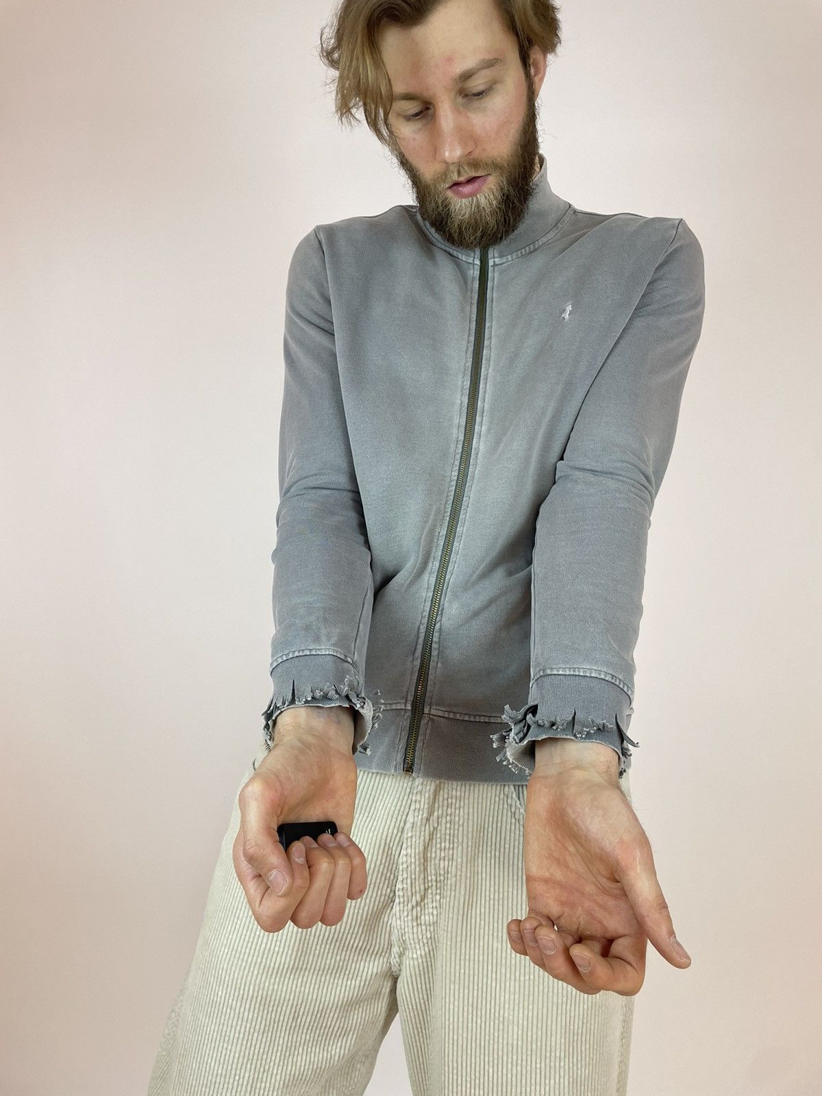 Vintage Marlboro Classics Vintage washed grey cardigan full zip Size US L / EU 52-54 / 3 - 5 Thumbnail