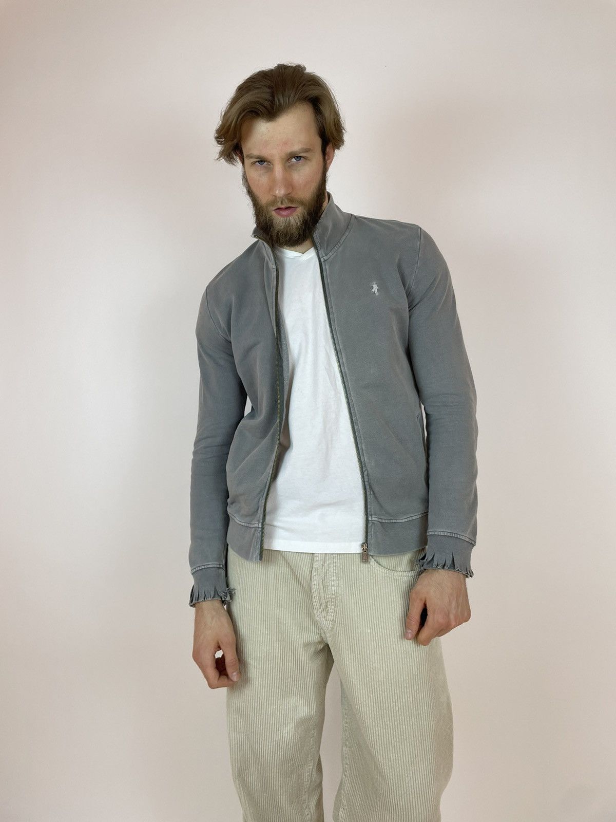Vintage Marlboro Classics Vintage washed grey cardigan full zip Size US L / EU 52-54 / 3 - 3 Thumbnail