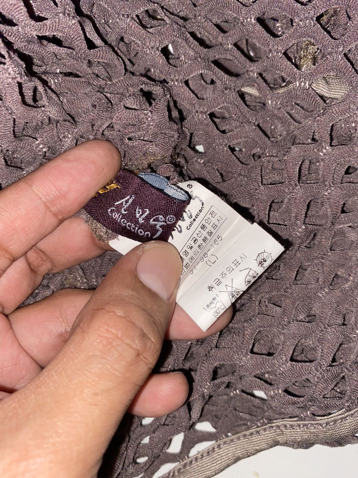 20471120 × Beauty Beast × Hysteric Glamour Japanese Brand Open Knitted Fishnet Grunge Size US M / EU 48-50 / 2 - 6 Thumbnail