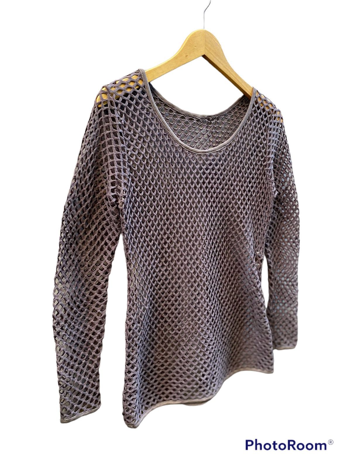 20471120 × Beauty Beast × Hysteric Glamour Japanese Brand Open Knitted Fishnet Grunge Size US M / EU 48-50 / 2 - 4 Thumbnail