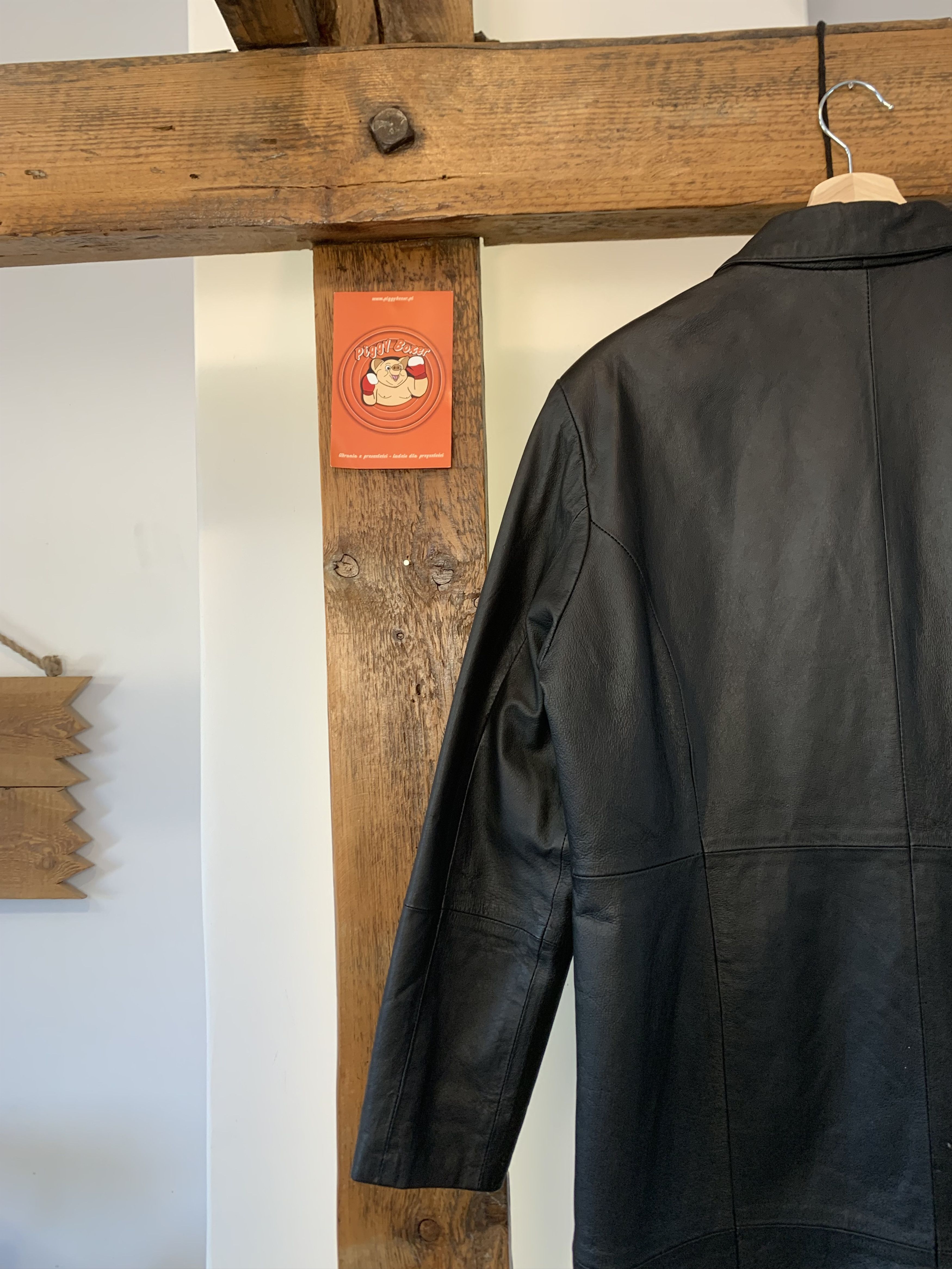 Genuine Leather × Japanese Brand × Vintage Postal Style Genuine Long Leather Coat Matrix Space Cowboy Size US L / EU 52-54 / 3 - 11 Thumbnail