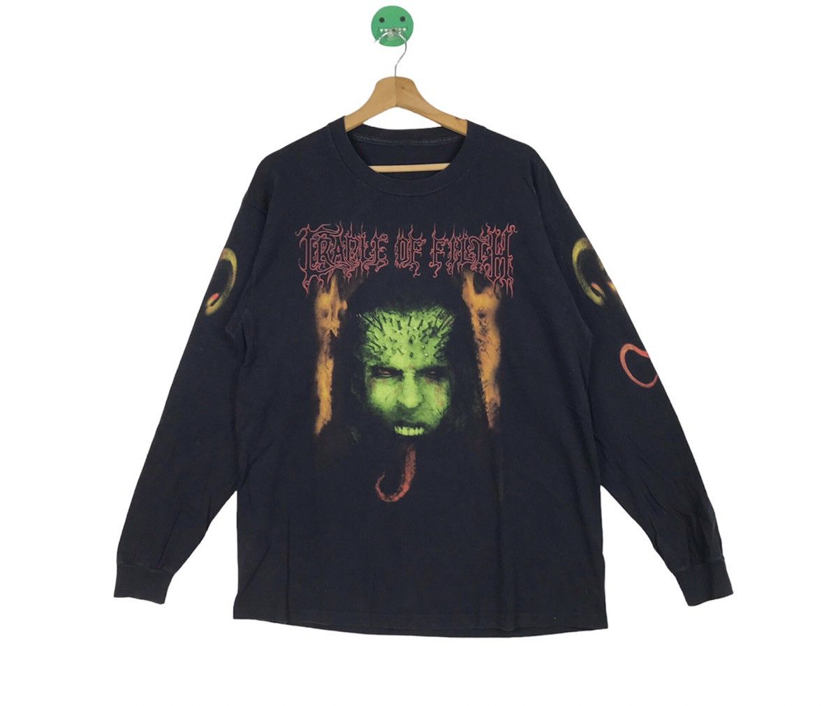 Band Tees × Vintage Cradle of Filth Evil Eve Pleaser Long Sleeve