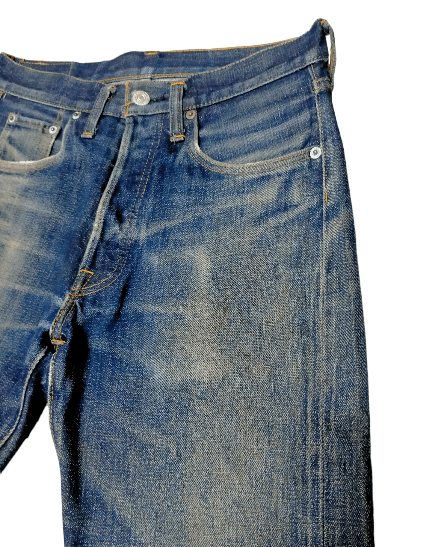 Denime Made in Japan Distressed Denim Selvedge Jeans Size US 30 / EU 46 - 7 Thumbnail