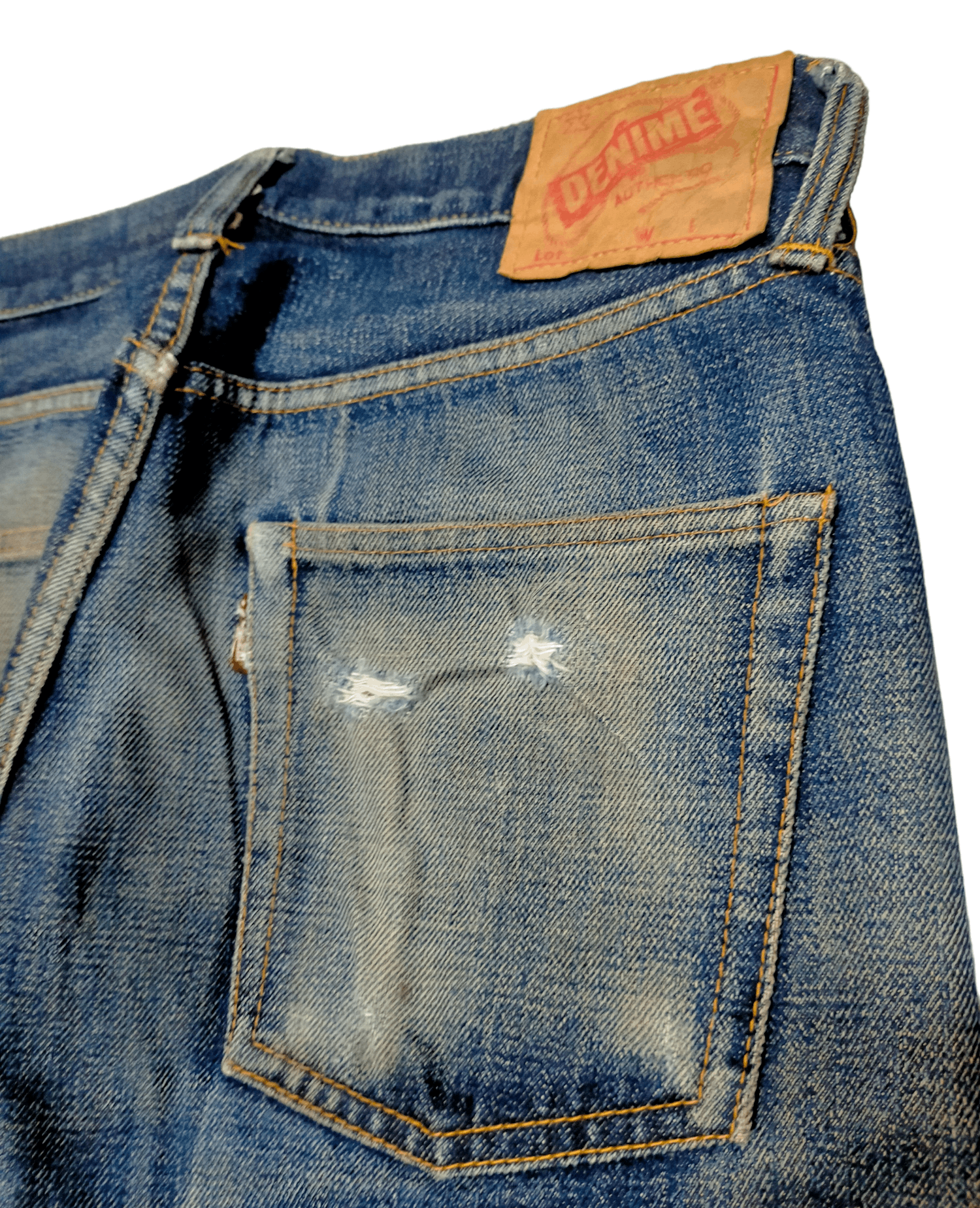 Denime Made in Japan Distressed Denim Selvedge Jeans Size US 30 / EU 46 - 5 Thumbnail