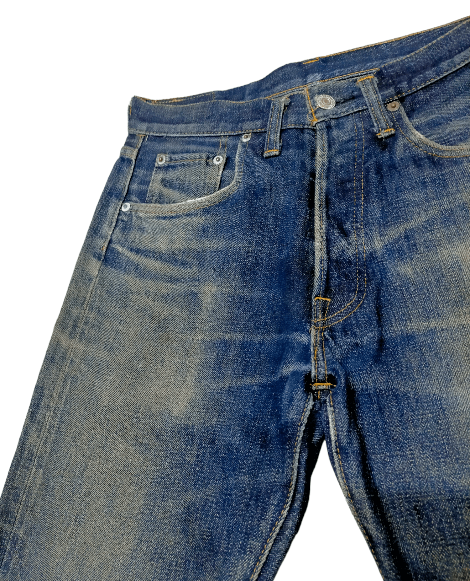 Denime Made in Japan Distressed Denim Selvedge Jeans Size US 30 / EU 46 - 6 Thumbnail