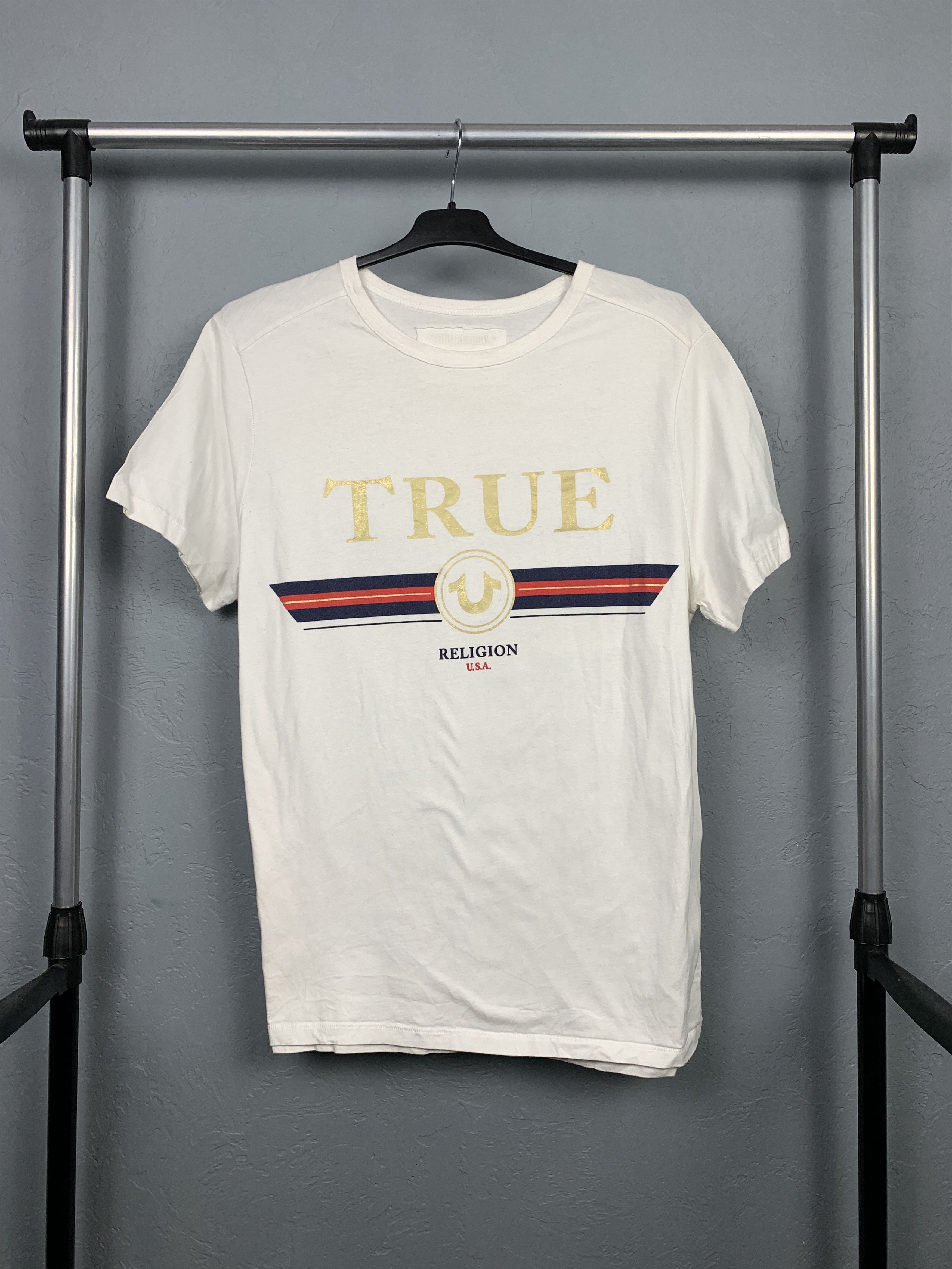 True Religion × Vintage True Religion Mens T-Shirt Tee Size US L / EU 52-54 / 3 - 1 Thumbnail