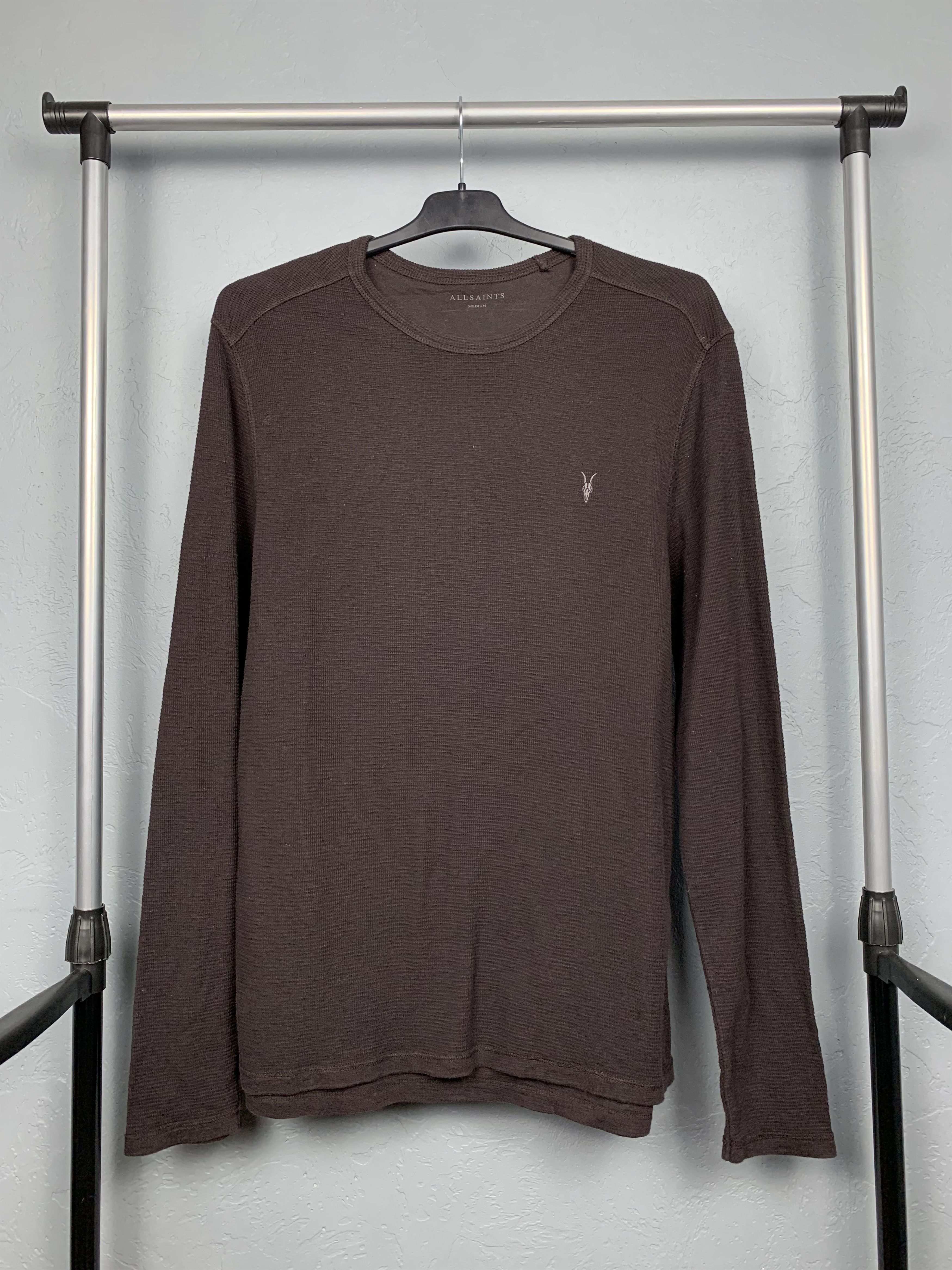 Allsaints Allsaints Mens Clash Crew Neck Long Sleeve T-Shirt Size US M / EU 48-50 / 2 - 1 Thumbnail