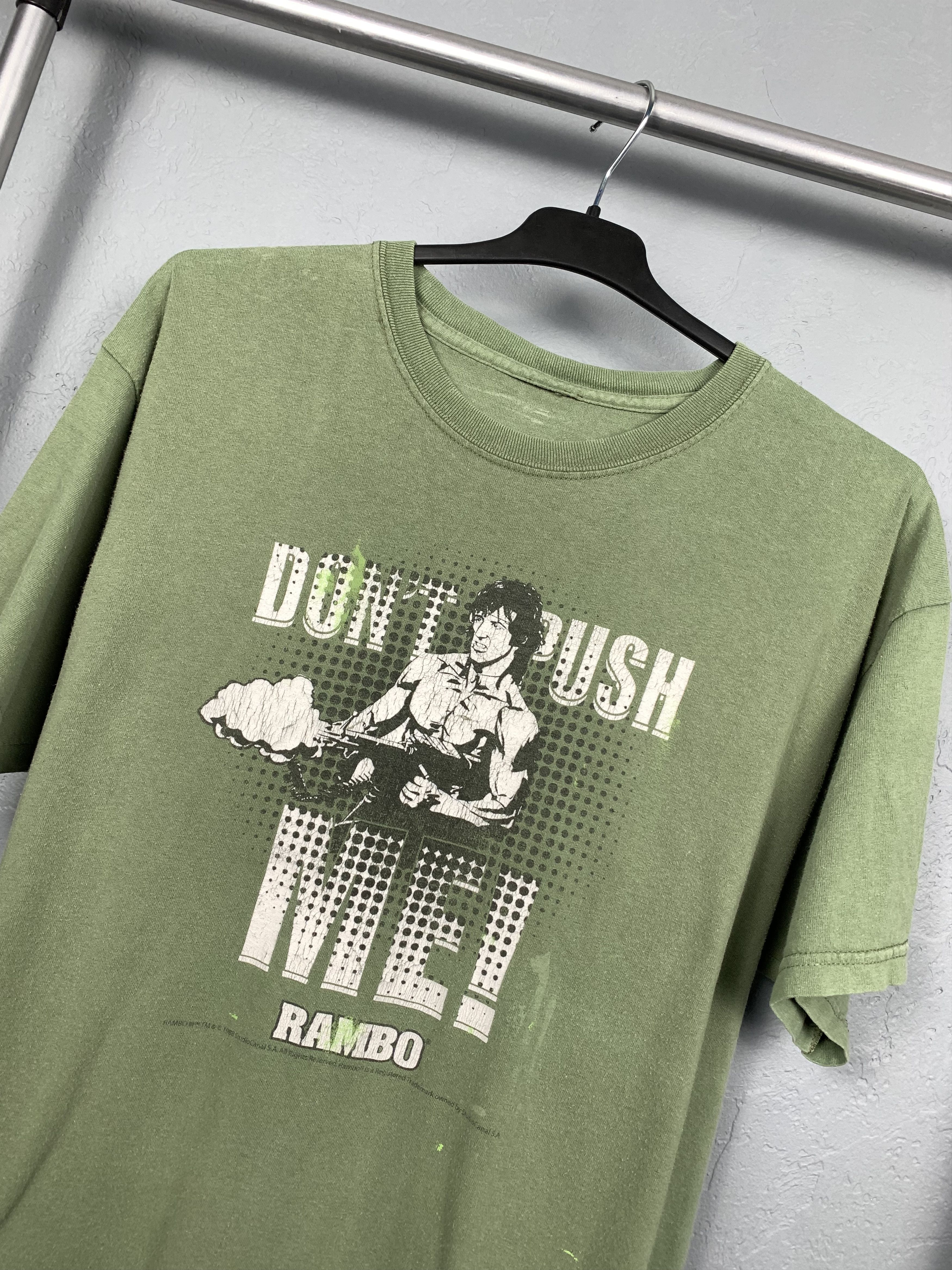 Vintage 1988 Rambo 3 Vintage Faded T-Shirt Promo Tee Stallone Size US L / EU 52-54 / 3 - 2 Thumbnail