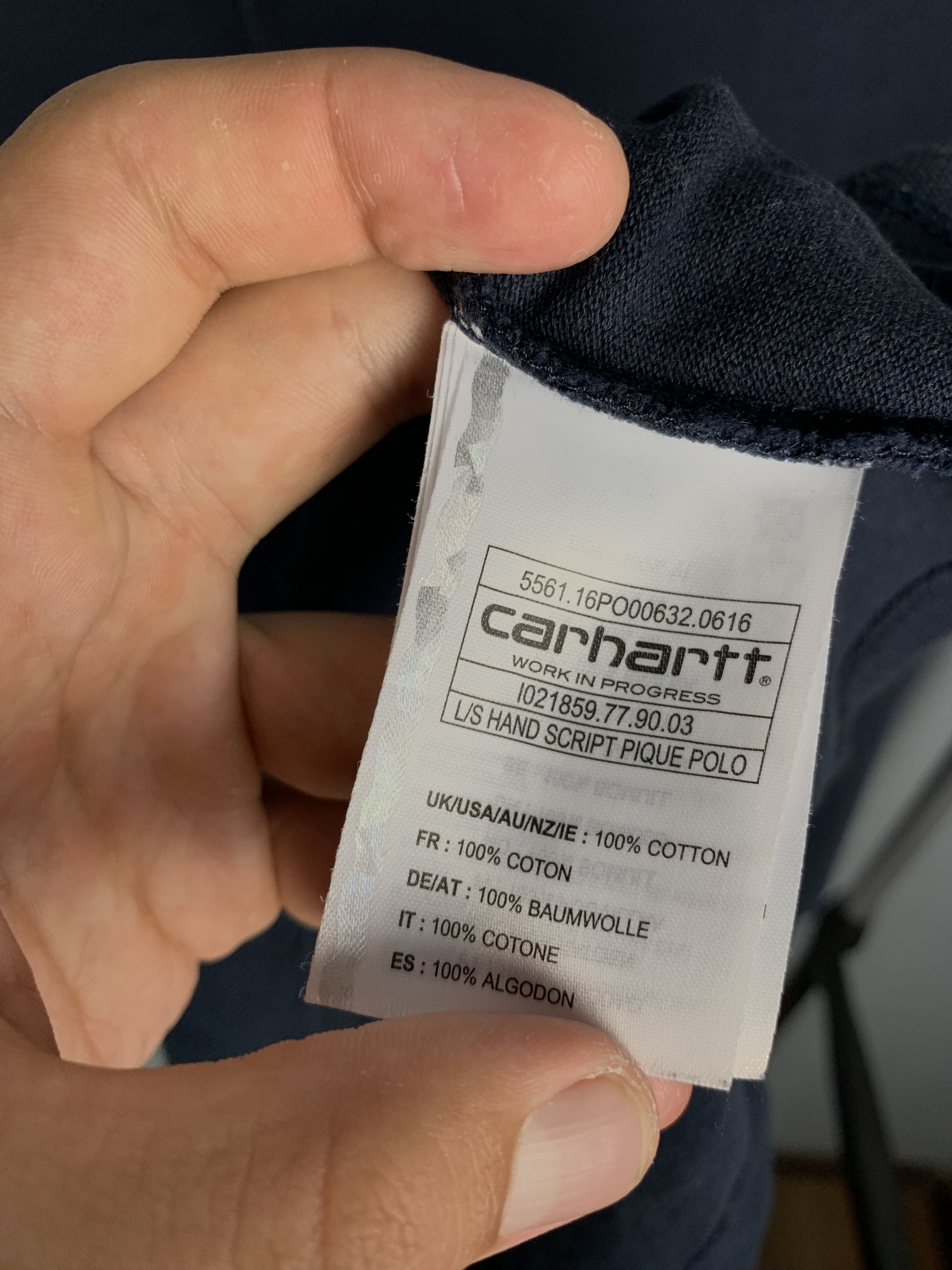 Carhartt Wip Carhartt Wip Vintage Mens Long Sleeve Polo Shirt Tee Size US XS / EU 42 / 0 - 5 Thumbnail
