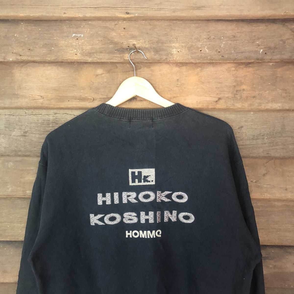 Hiroko Koshino Homme Hiroko Koshino Homme japan Dark blue tag Sweatshirt #3195 Size US M / EU 48-50 / 2 - 2 Thumbnail