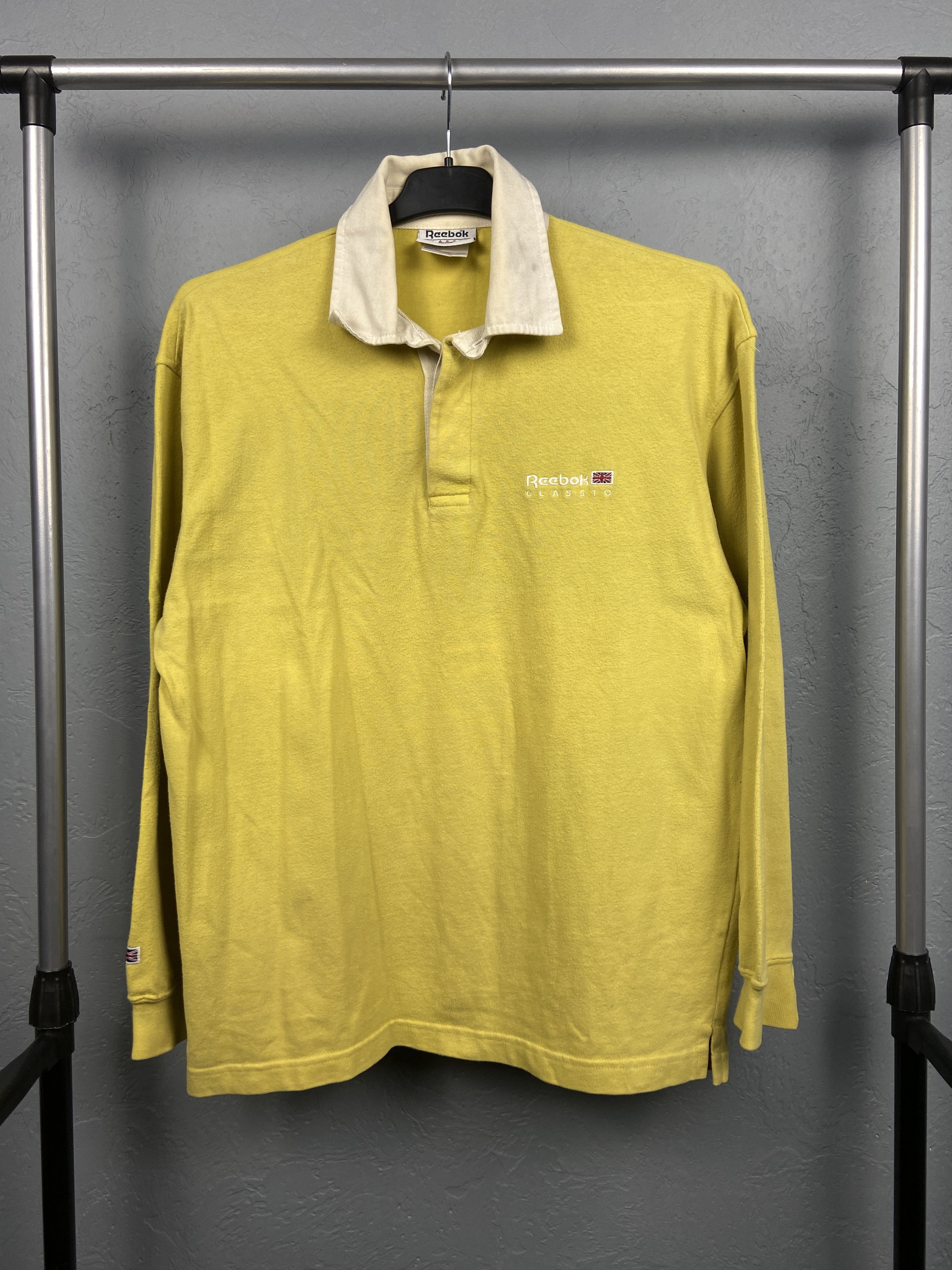 Reebok Reebok Vintage Mens Rugby Long Sleeve Polo Shirt Size US S / EU 44-46 / 1 - 1 Thumbnail