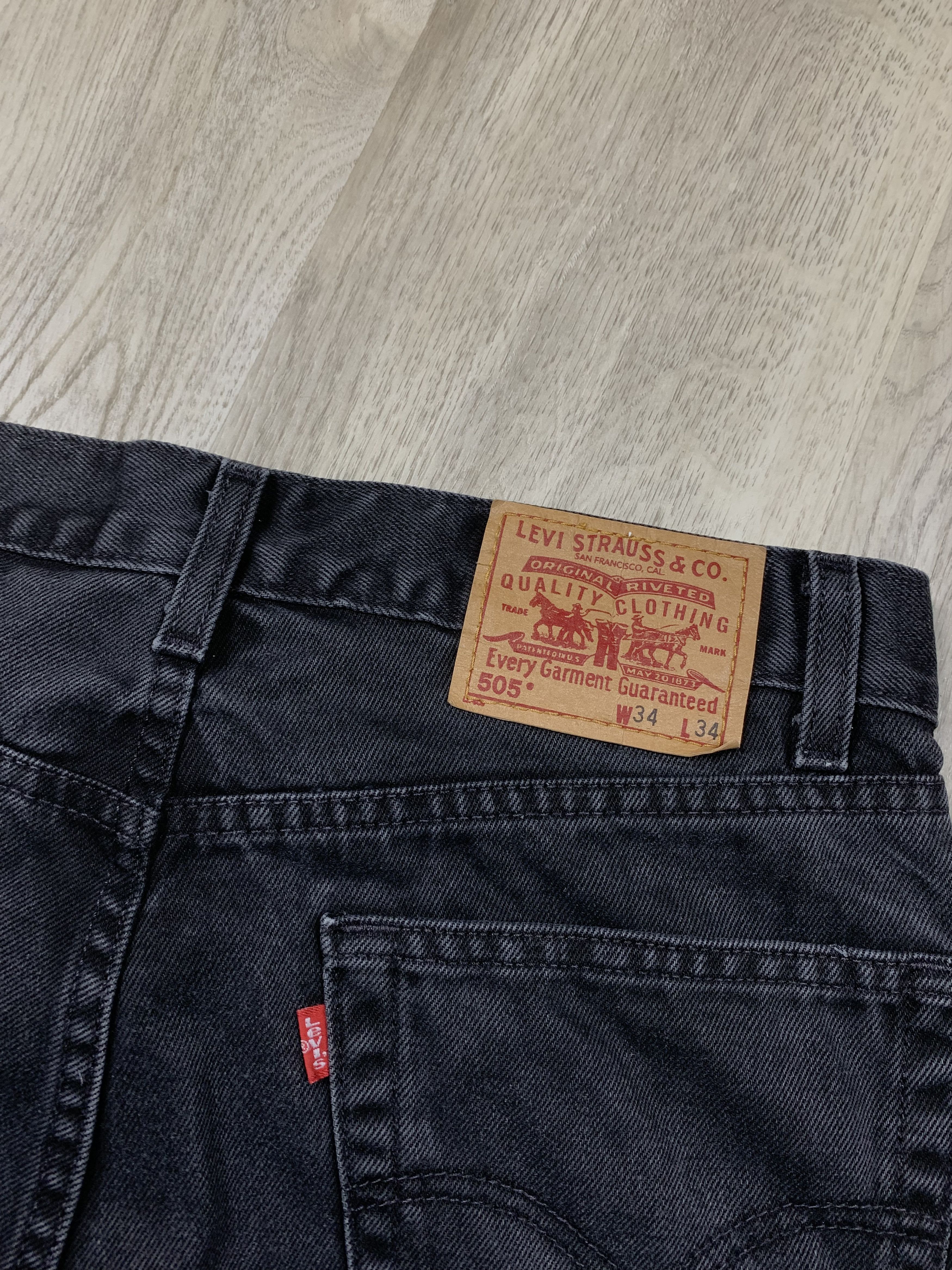 Levi's Levis 505 Vintage Faded Mens Denim Pants Jeans Size US 34 / EU 50 - 3 Thumbnail