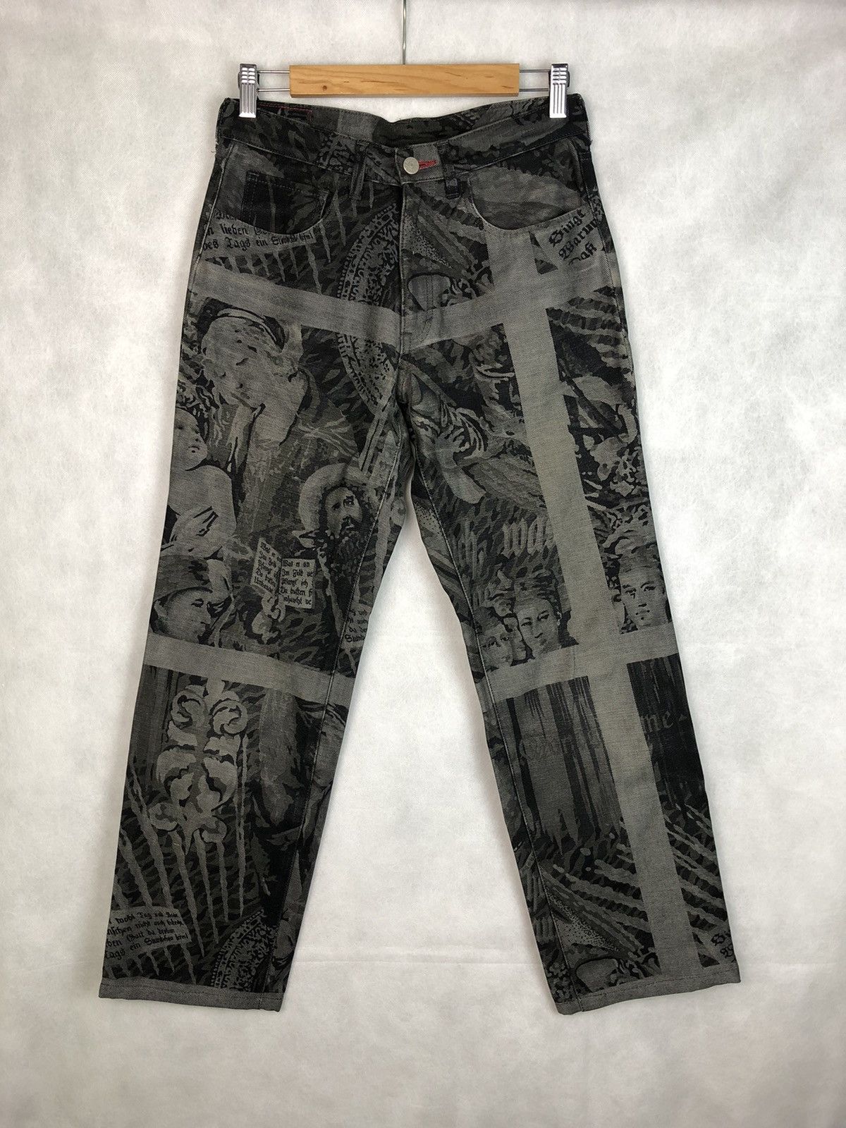 パンツ (archive)yoshiyuki konishi paintingpants Yoshiyuki Konishi patchwork pants | Barhaine Archive