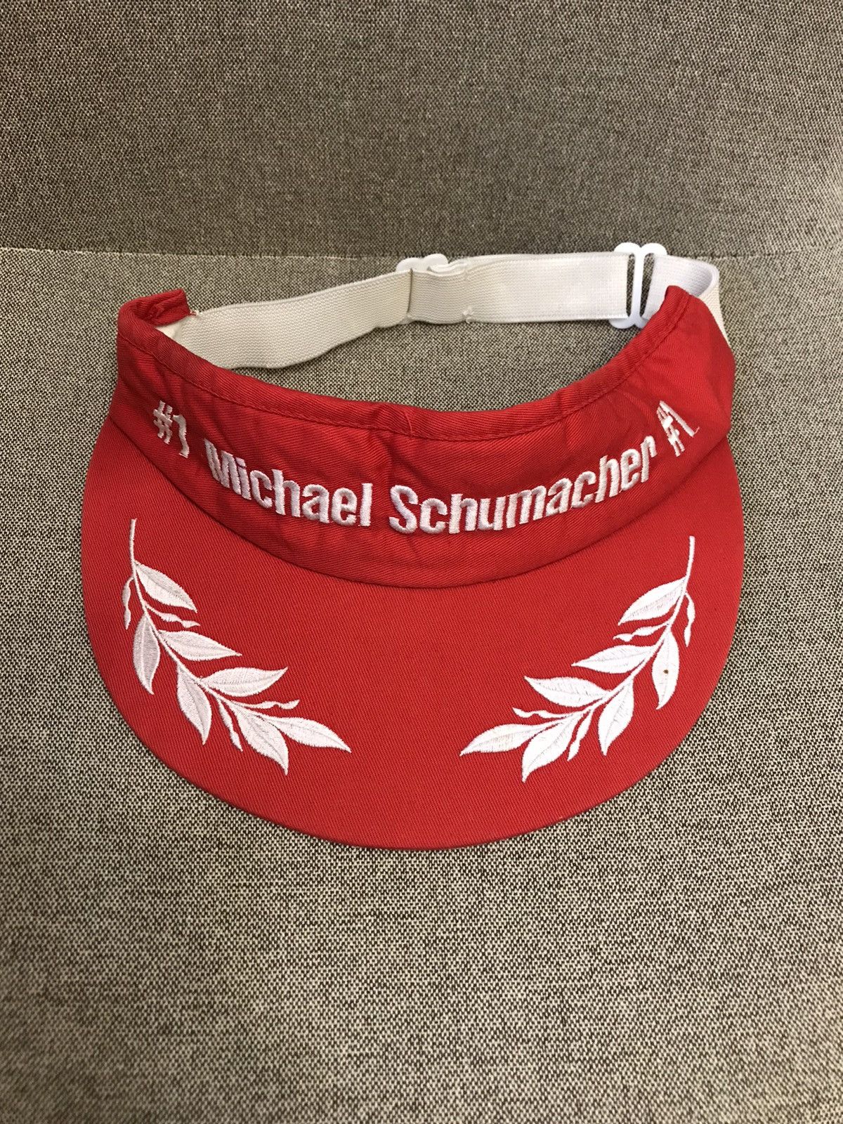 Formula 1 90’s Michael Schumacher #1 Visor Cap formula F1 red vintage Size ONE SIZE - 2 Thumbnail
