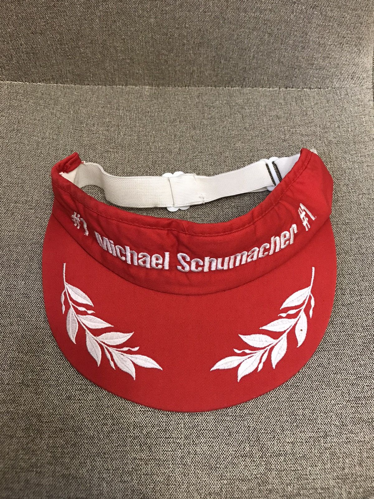 Formula 1 90’s Michael Schumacher #1 Visor Cap formula F1 red vintage Size ONE SIZE - 6 Thumbnail