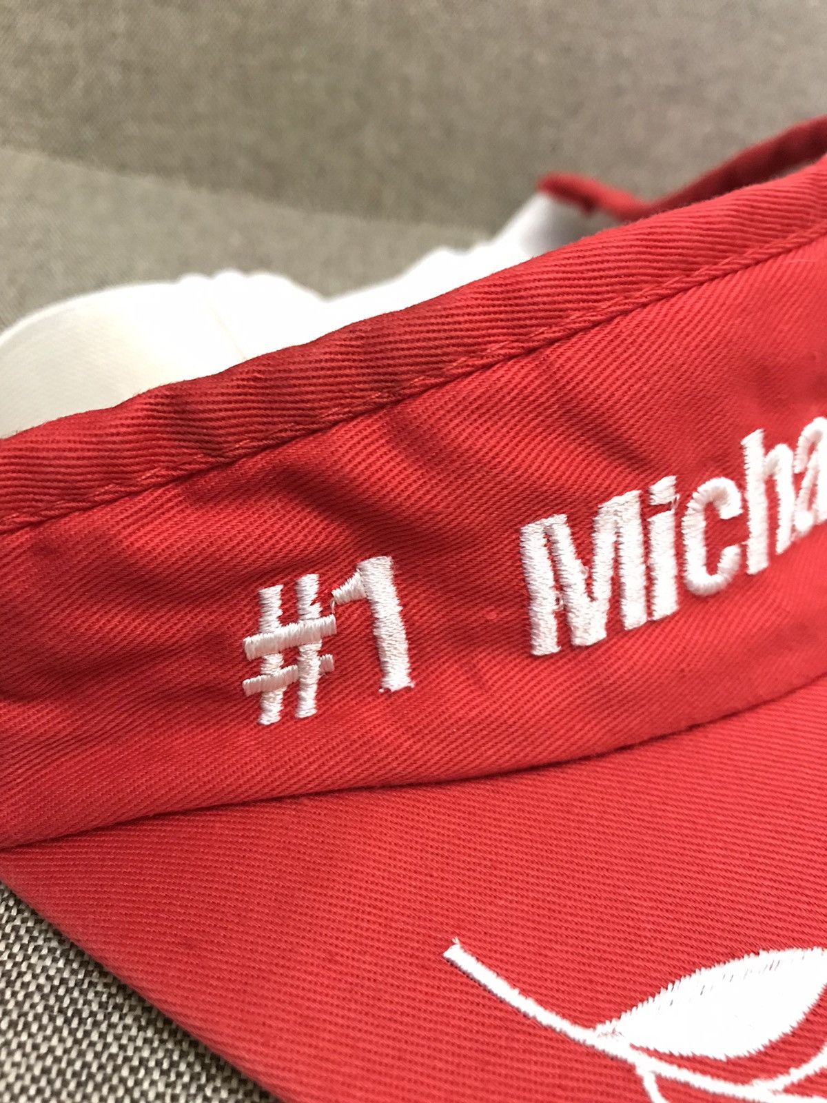 Formula 1 90’s Michael Schumacher #1 Visor Cap formula F1 red vintage Size ONE SIZE - 5 Thumbnail