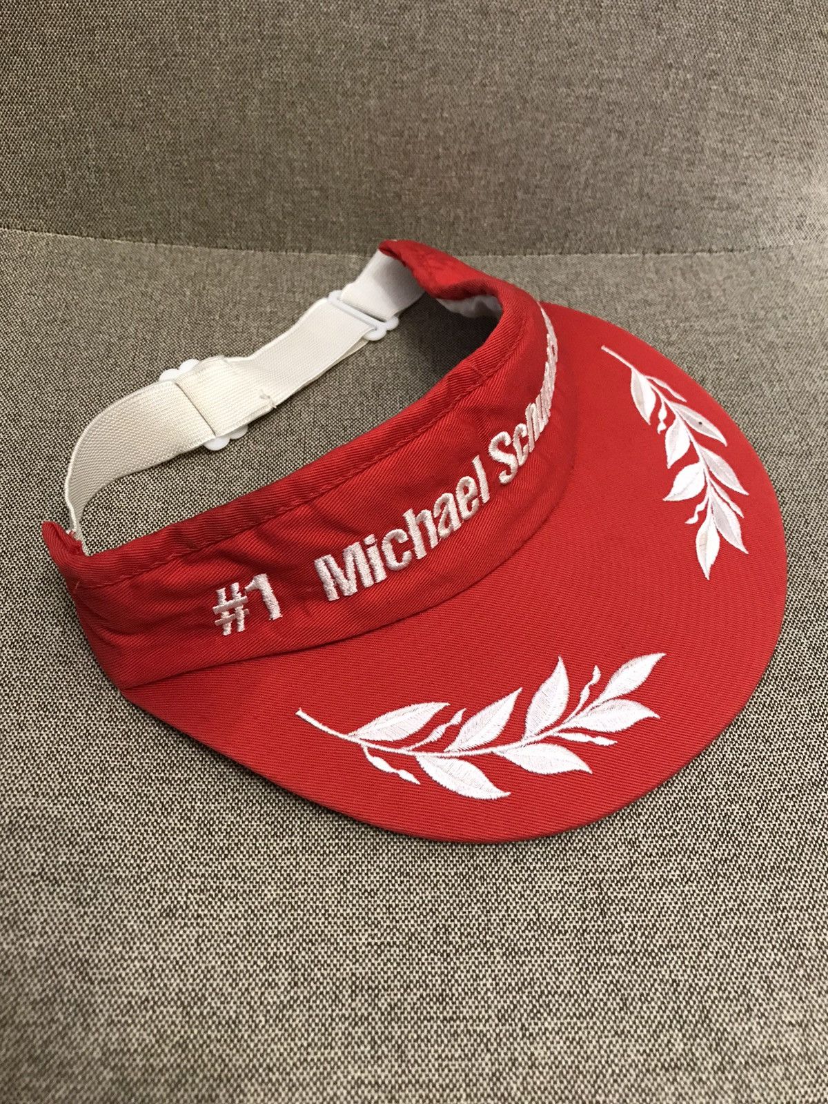 Formula 1 90’s Michael Schumacher #1 Visor Cap formula F1 red vintage Size ONE SIZE - 1 Thumbnail