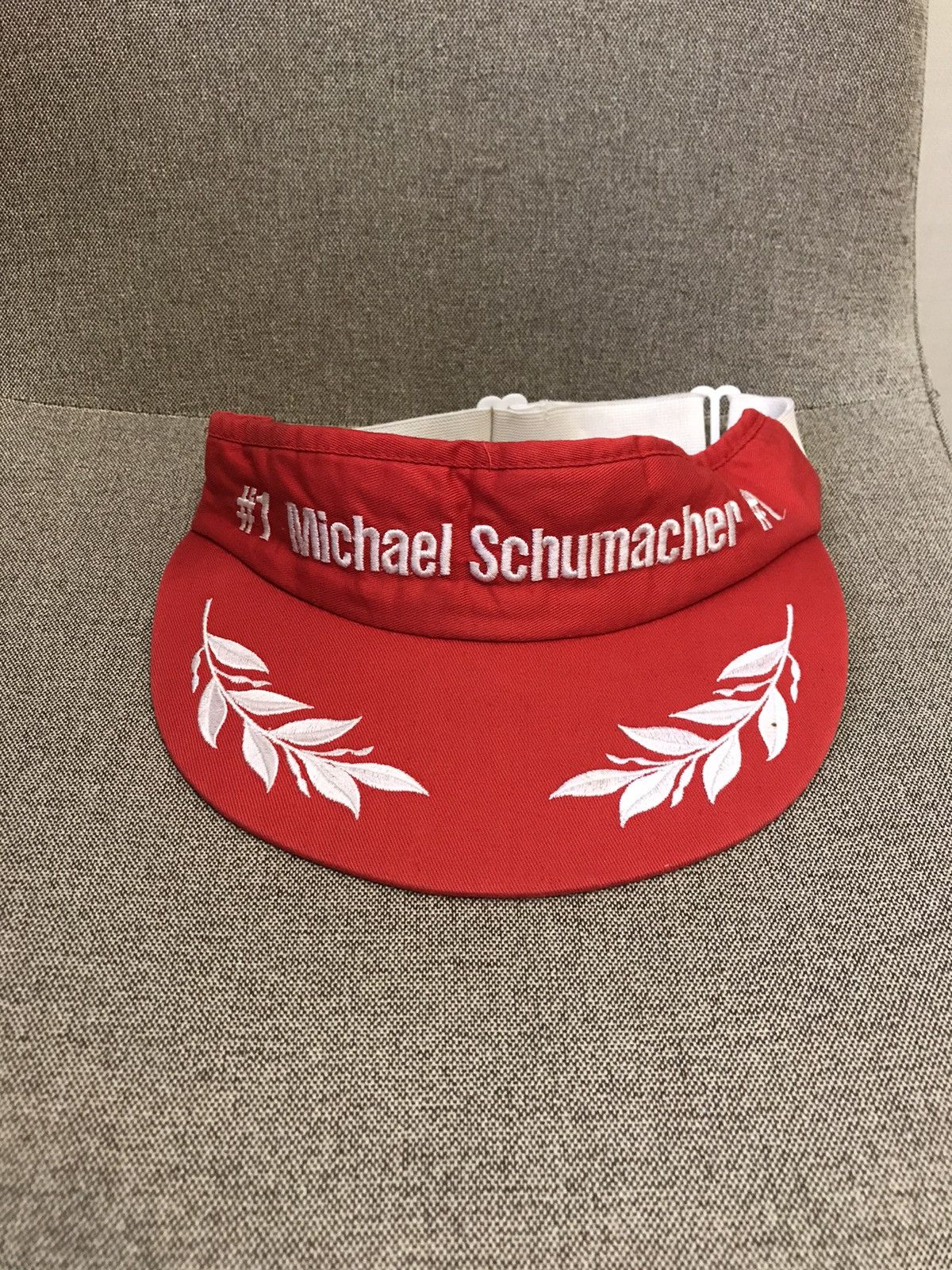 Formula 1 90’s Michael Schumacher #1 Visor Cap formula F1 red vintage Size ONE SIZE - 4 Thumbnail