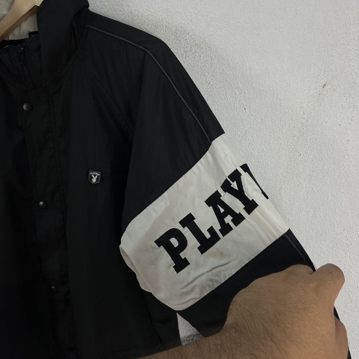 Japanese Brand VINTAGE ZIPPER JACKET BIG LOGO PLAYBOY JAPAN Size US L / EU 52-54 / 3 - 4 Thumbnail