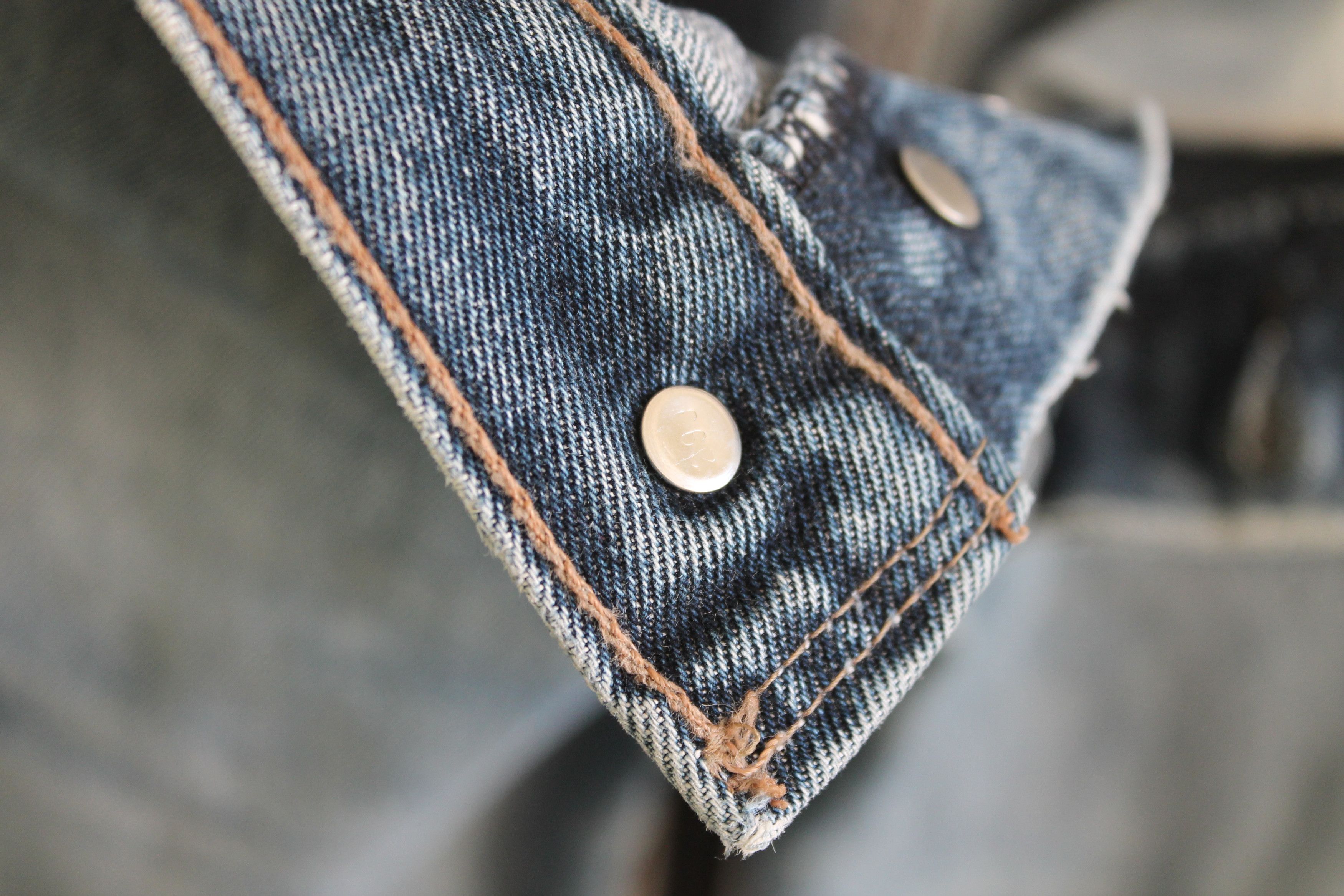 Levi's Vintage Clothing Levi's 618 Orange Tab Denim Pants made in UK 34 x 30 Size US 33 - 12 Thumbnail