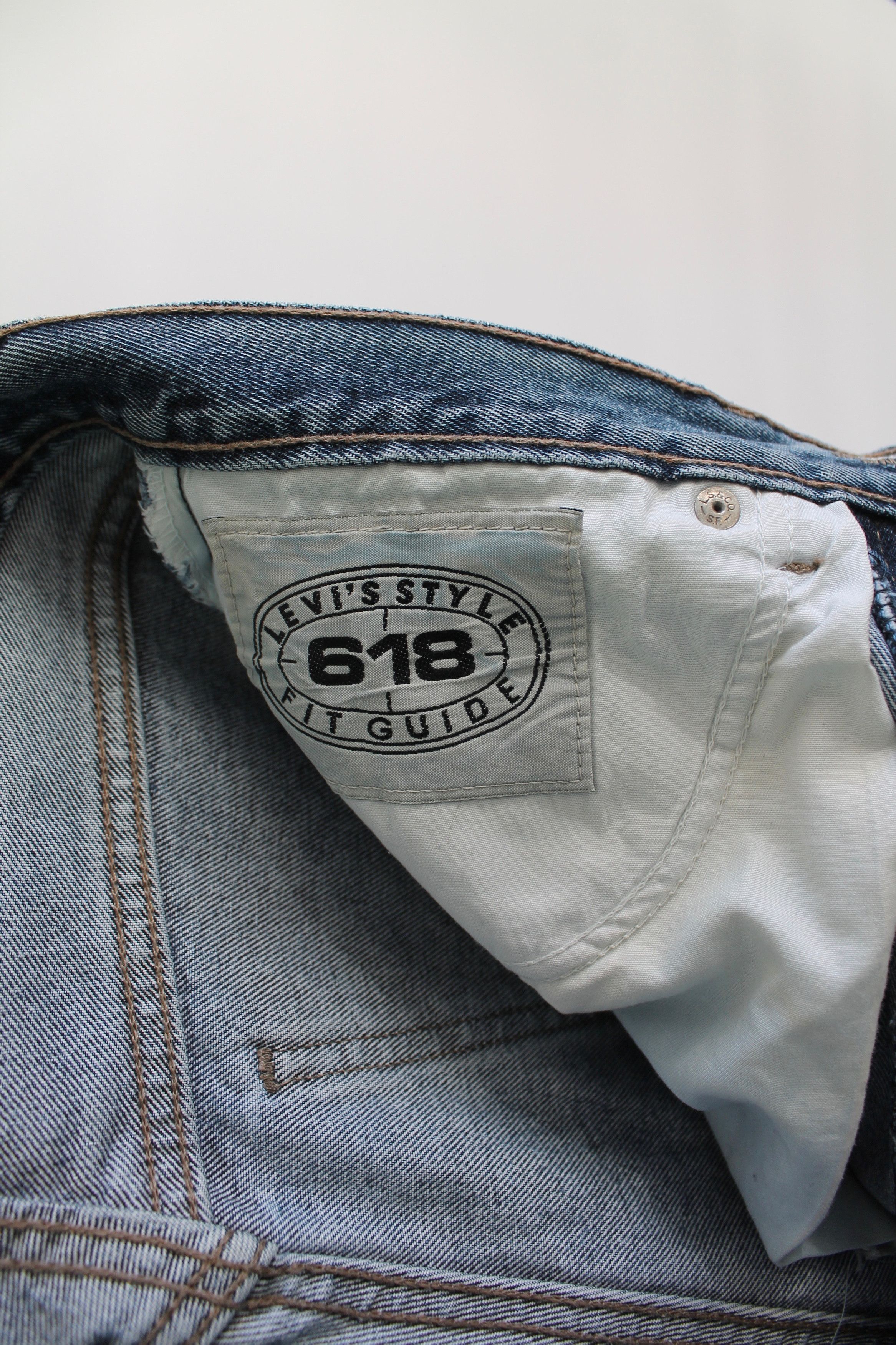 Levi's Vintage Clothing Levi's 618 Orange Tab Denim Pants made in UK 34 x 30 Size US 33 - 10 Thumbnail