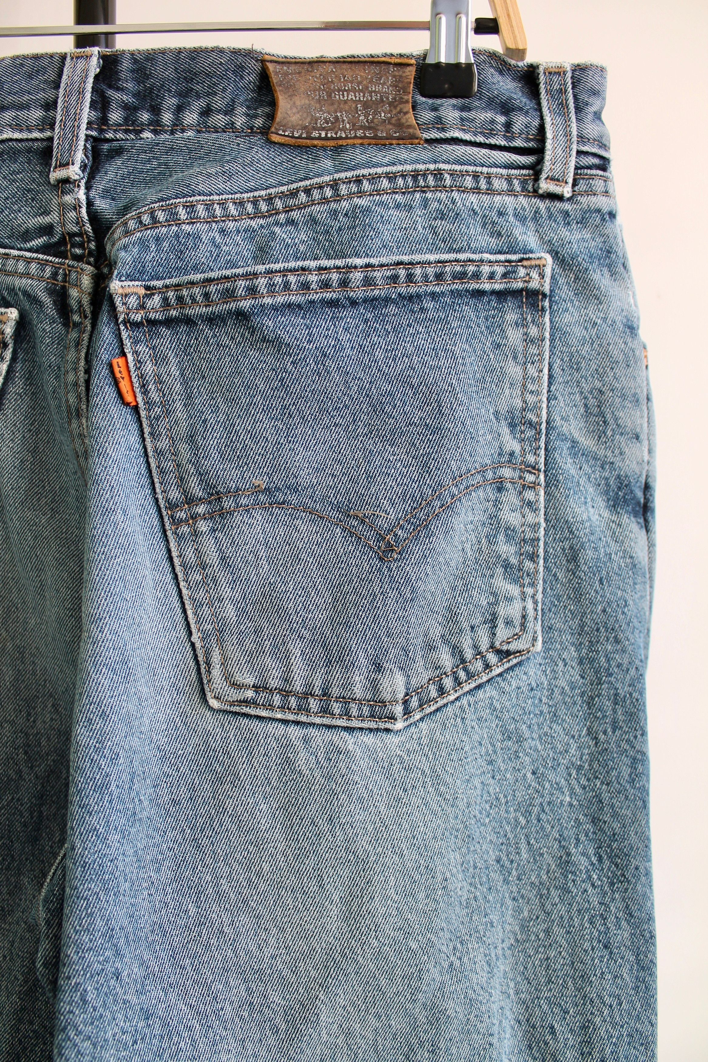 Levi's Vintage Clothing Levi's 618 Orange Tab Denim Pants made in UK 34 x 30 Size US 33 - 7 Thumbnail