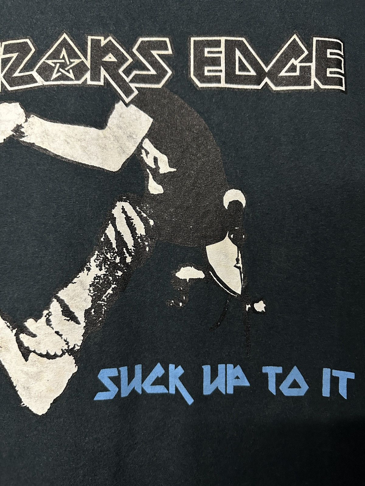 Band Tees Vintage Razors Edge Suck Up To It Acdc Faded Tee Size US XL / EU 56 / 4 - 3 Thumbnail